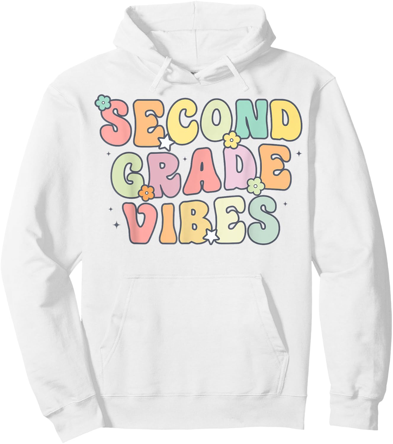 Second Grade Vibes Retro 2nd Grade Teacher 1st Day Of School Hoodie - Hoodie | White