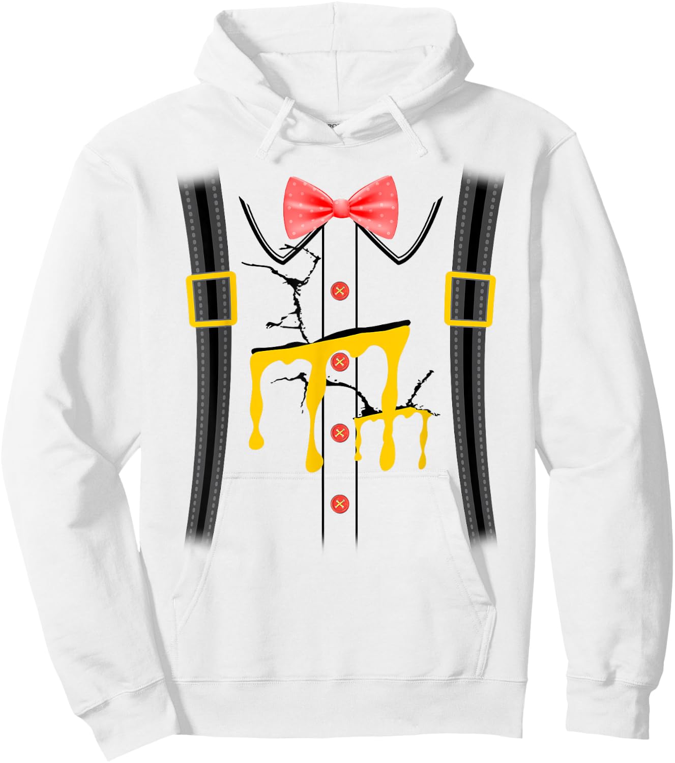 Humpty Dumpty Halloween Costume Cracked Egg Hoodie - Hoodie | White