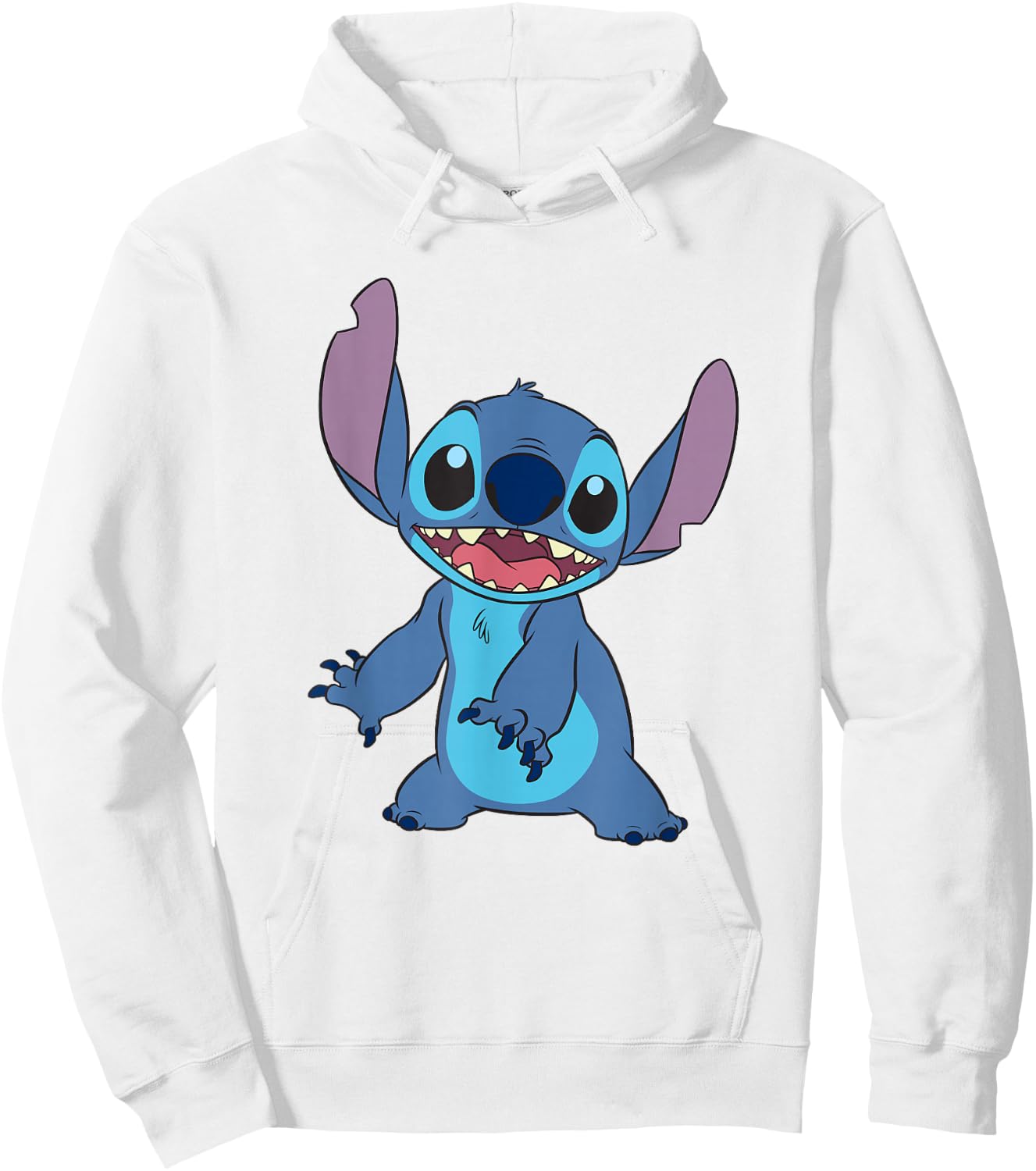 Disney Lilo & Stitch Happy Stitch Full Body Shot Hoodie - Hoodie | White