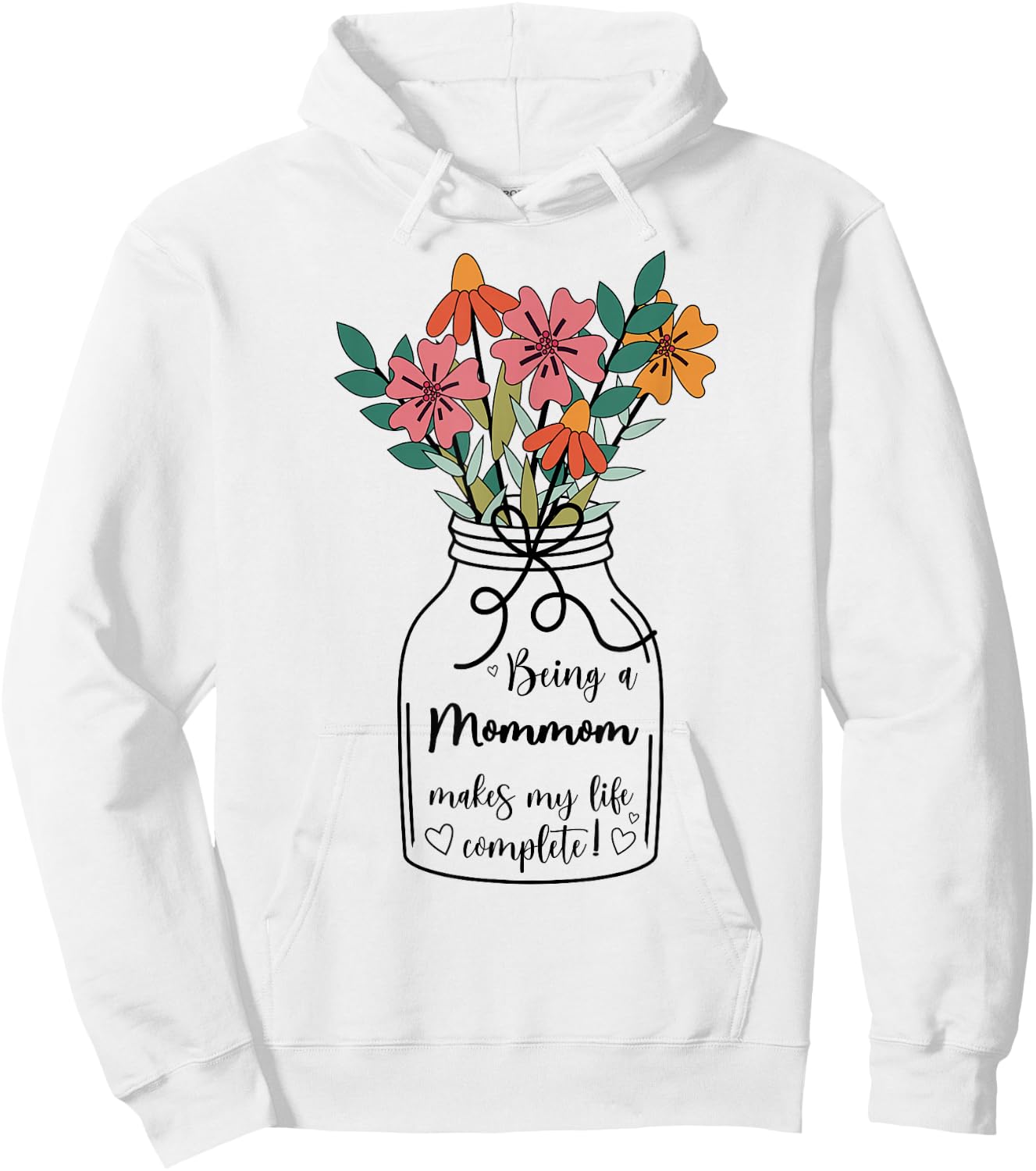 Mommom Grandma Appreciation Mommom Grandmother Hoodie - Hoodie | White