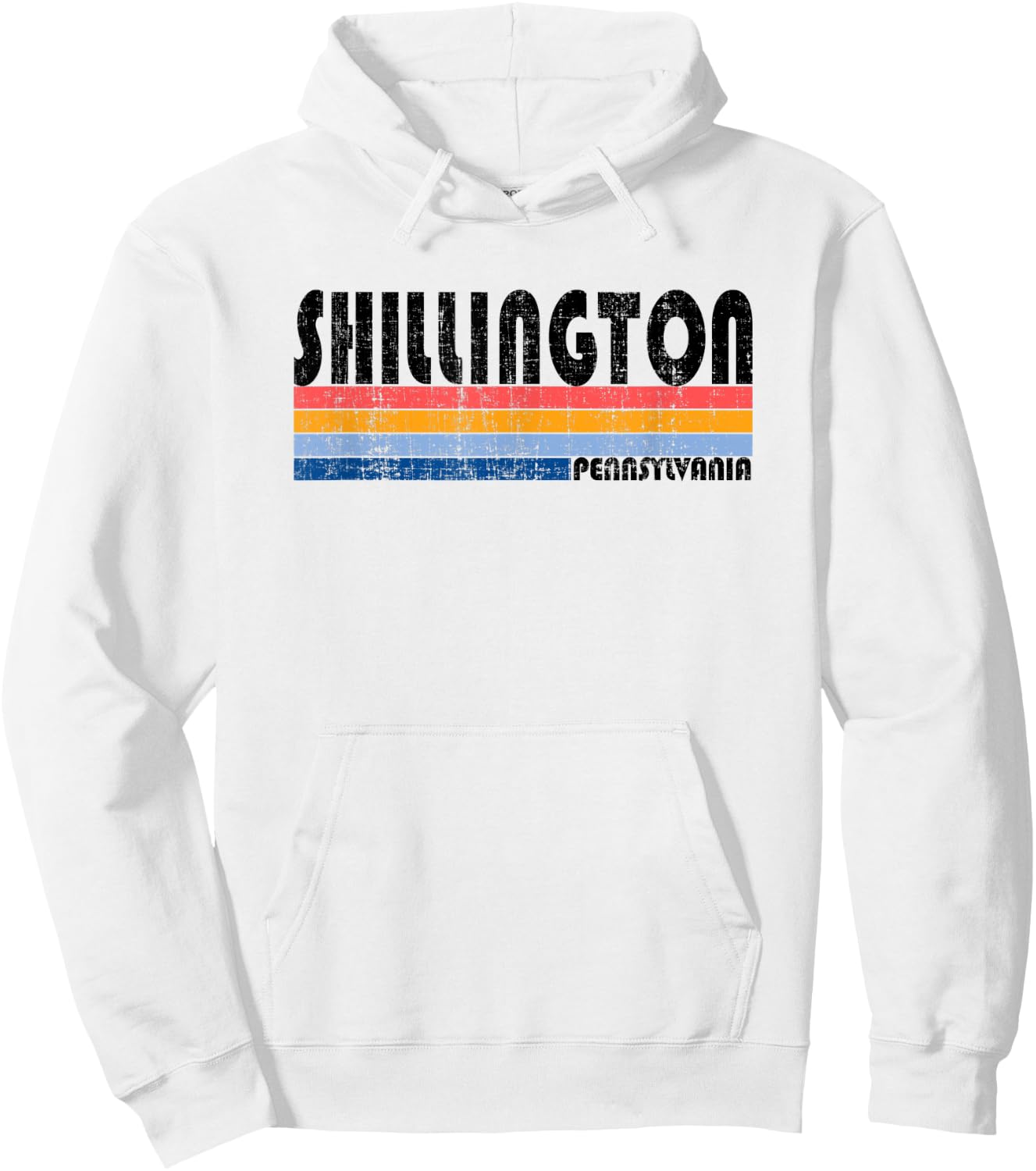 Vintage 70s 80s Style Shillington, PA Hoodie - Hoodie | White