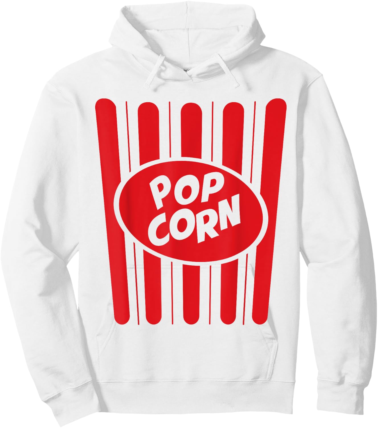 Halloween Costume Popcorn Hoodie - Hoodie | White
