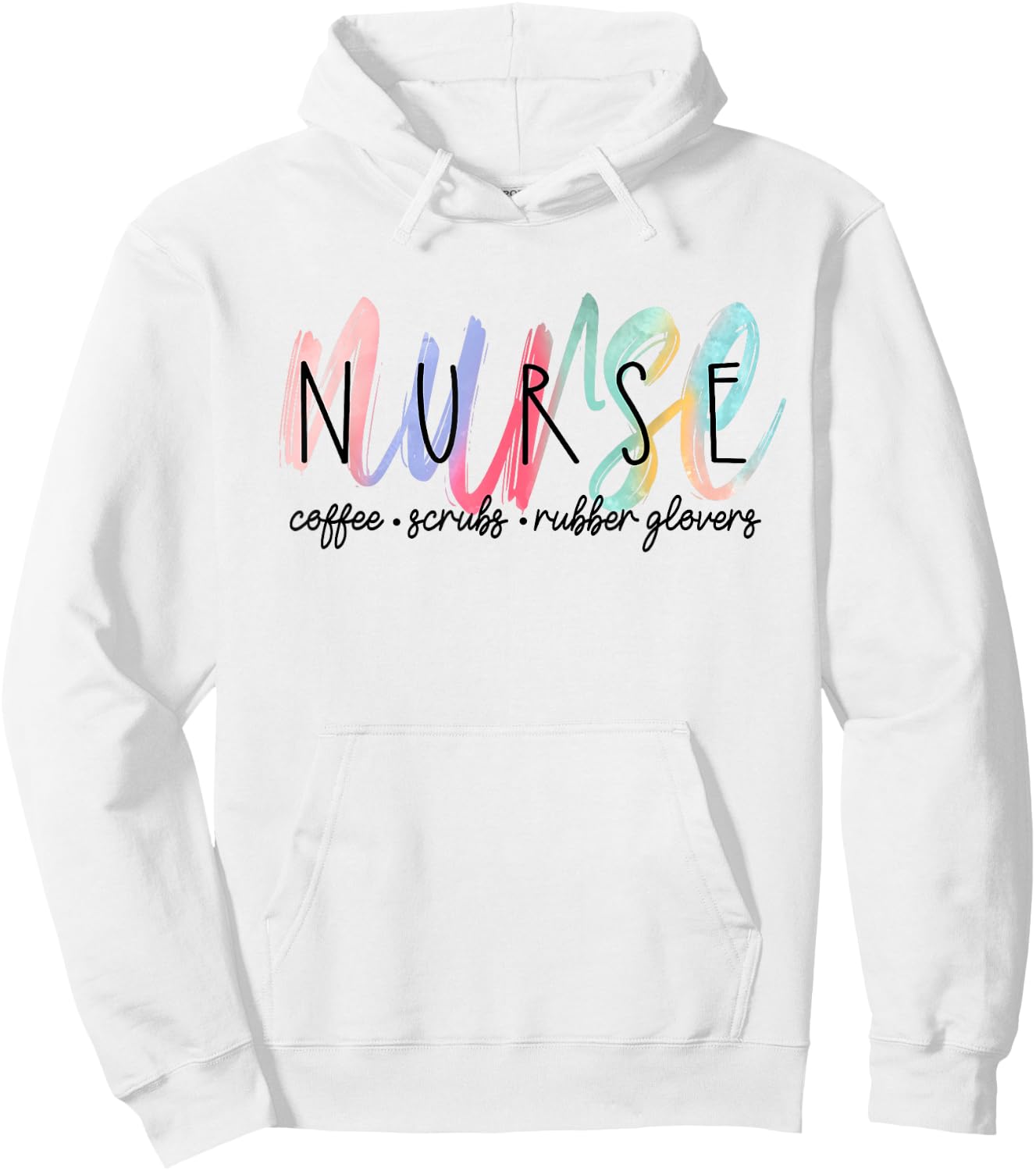 Cute Watercolor Nurse Hoodie - Hoodie | White