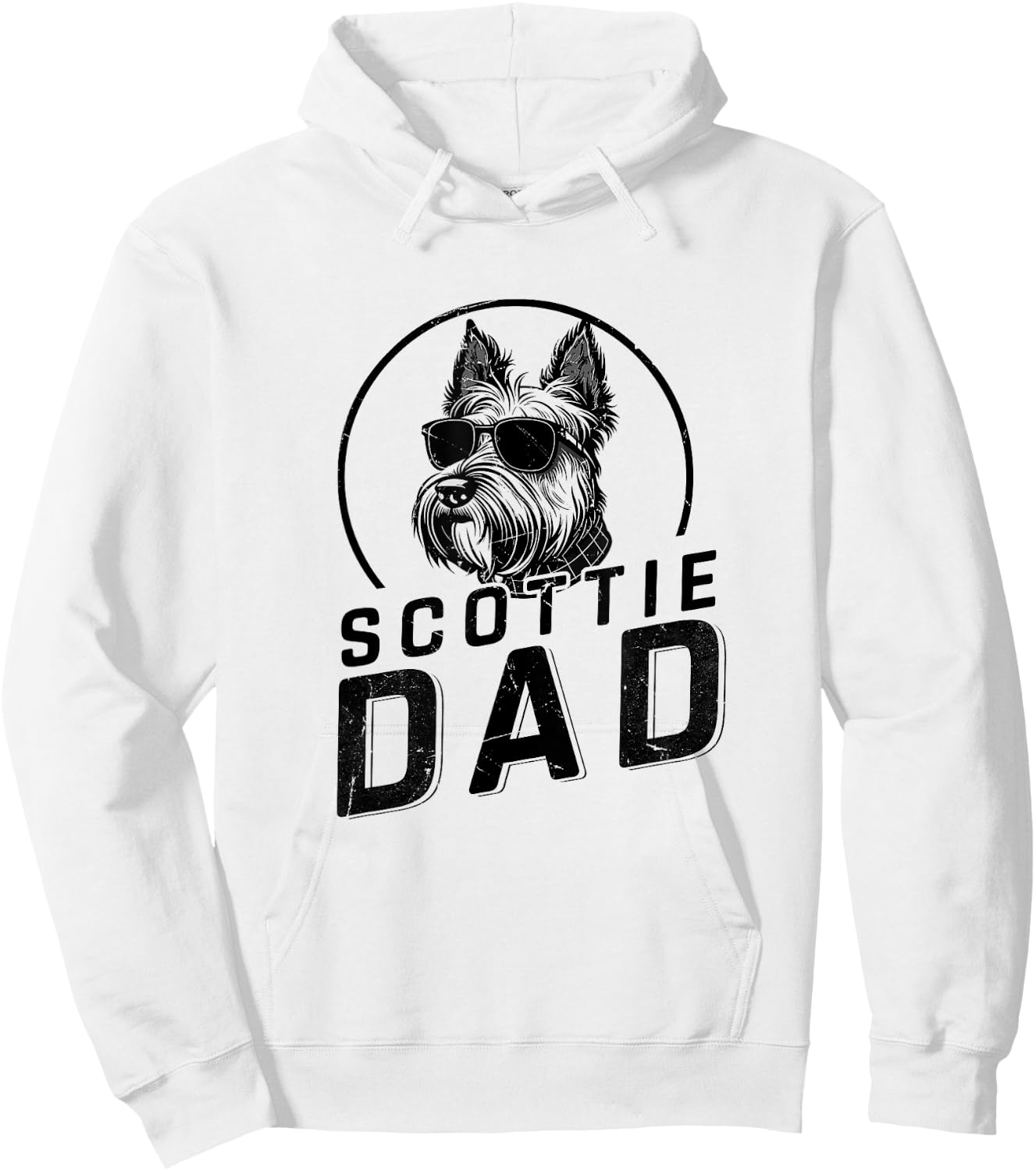 Scottie Dad Dog Owner Gifts Funny Dog Dad Christmas Hoodie - Hoodie | White
