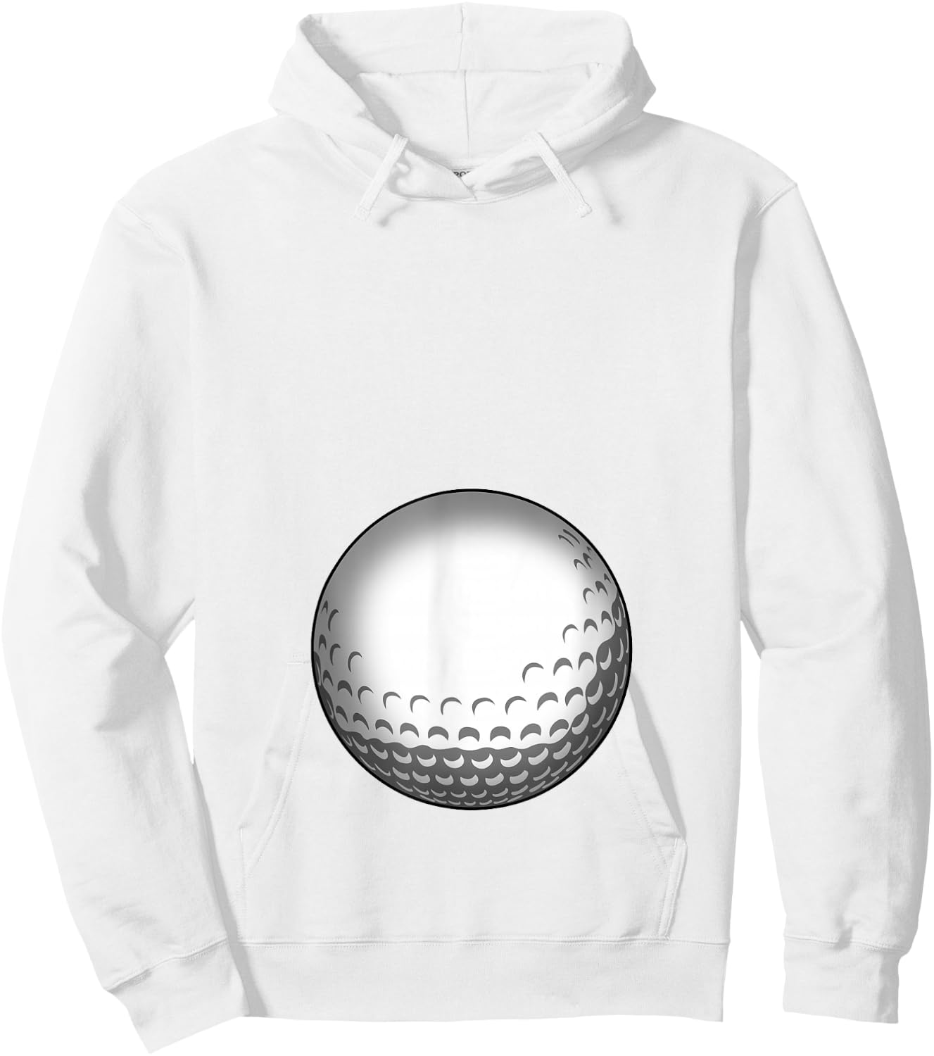 Funny Golf Player Belly Pregnant Mama Hoodie - Hoodie | White