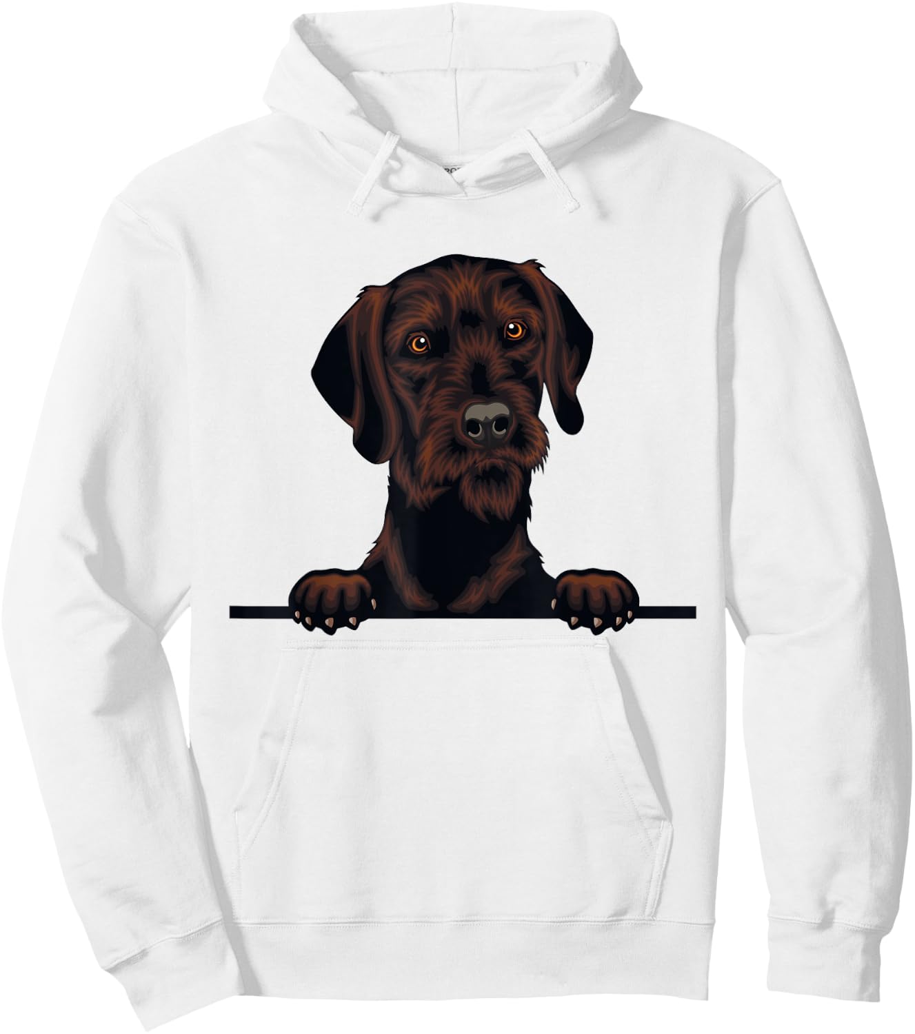 Short Haired Pudelpointer Dog Breed Popping Up Fun Dog Owner Women Girls Kids Hoodie - Hoodie | White