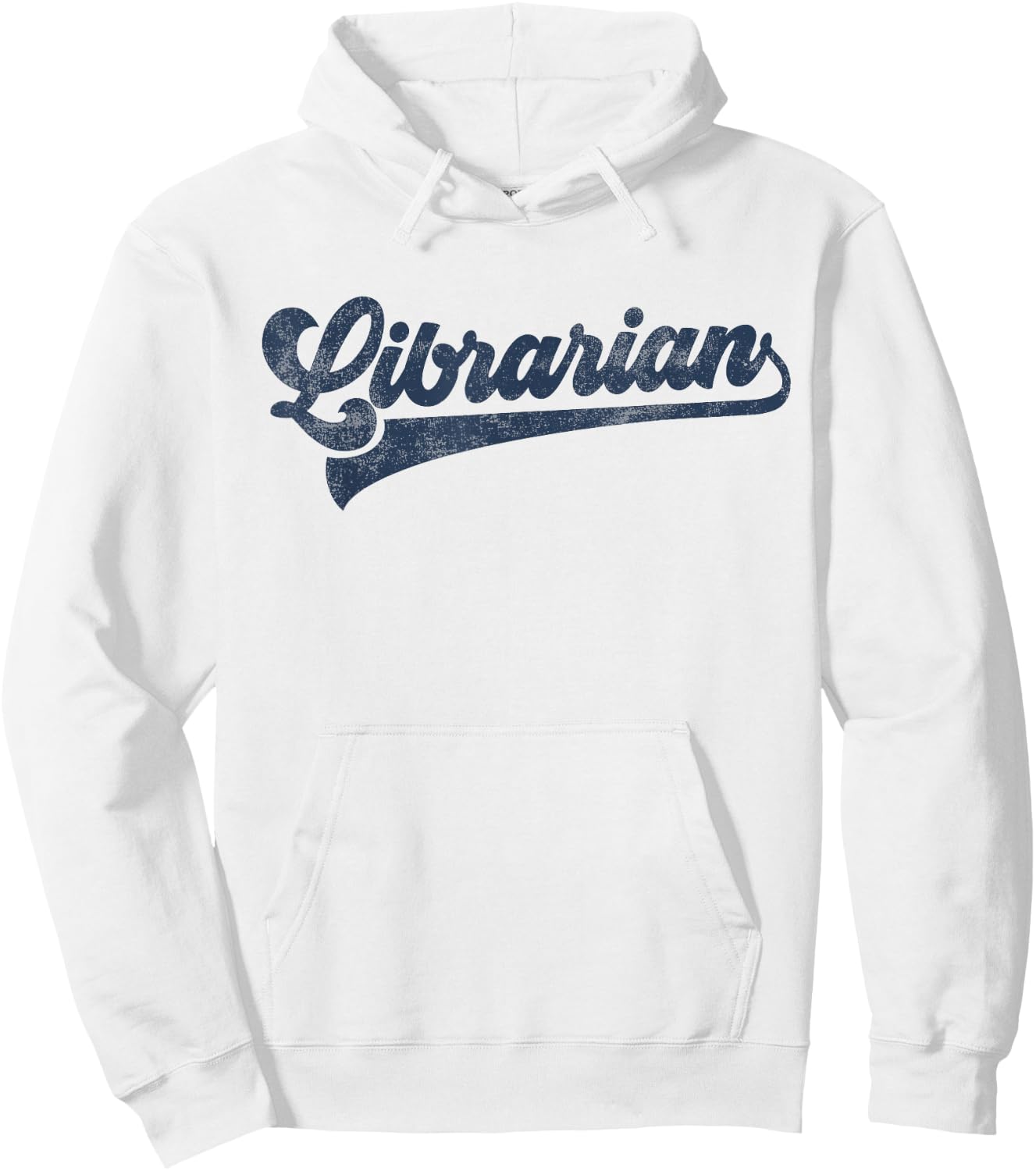 Librarian Cute Vintage Graphic Hoodie - Hoodie | White