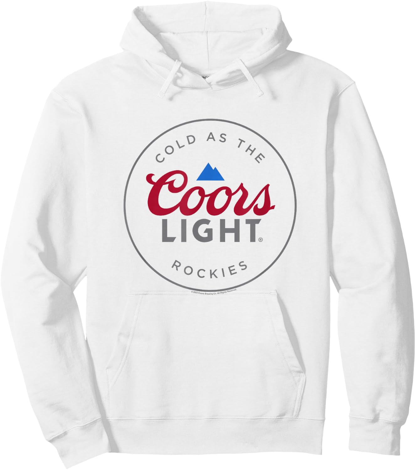Coors Brewing Company Cold As The Coors Light Rockies Poster Hoodie - Hoodie | White