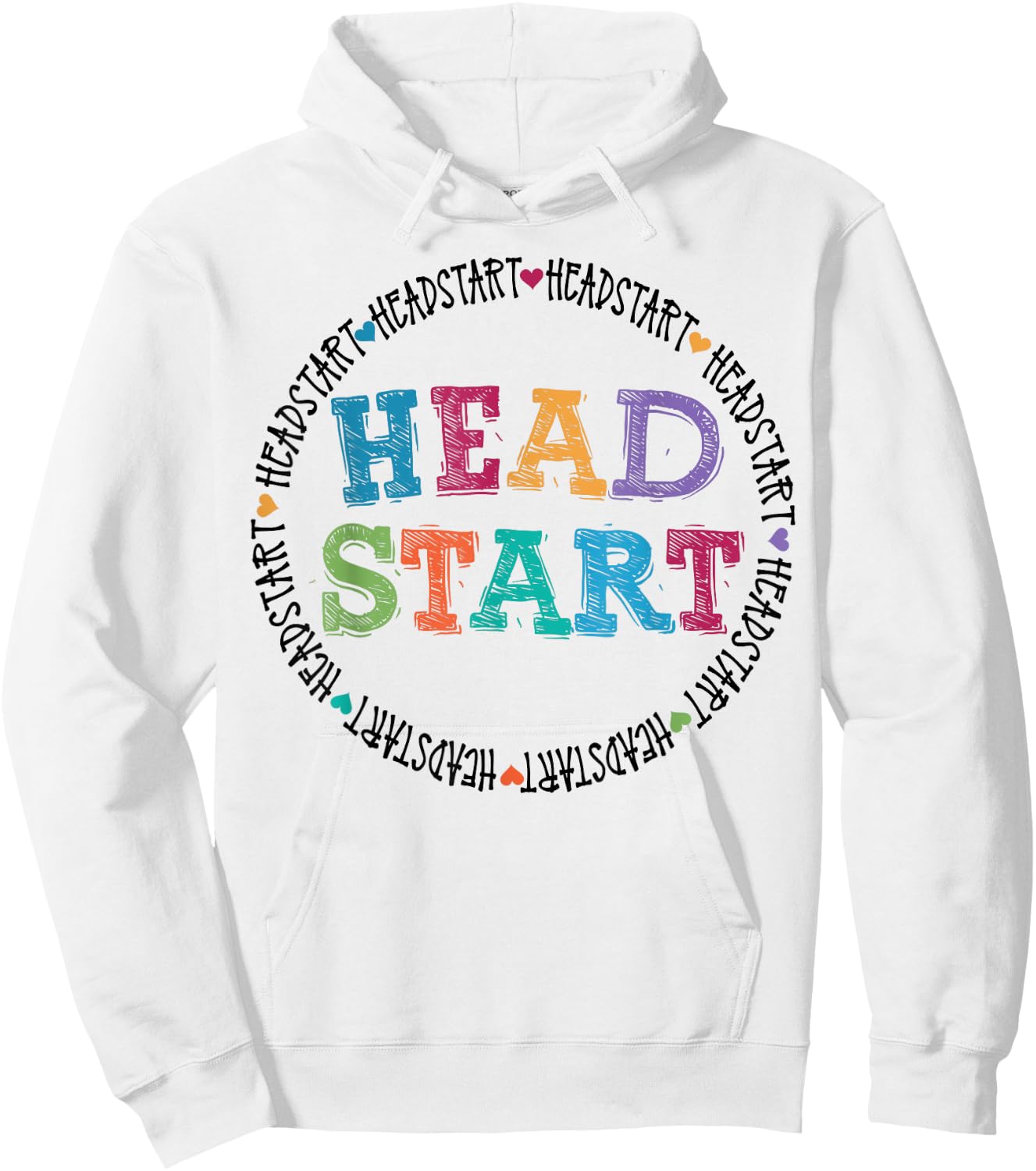 Headstart Teacher Squad Vintage Design Last Back to School Hoodie - Hoodie | White