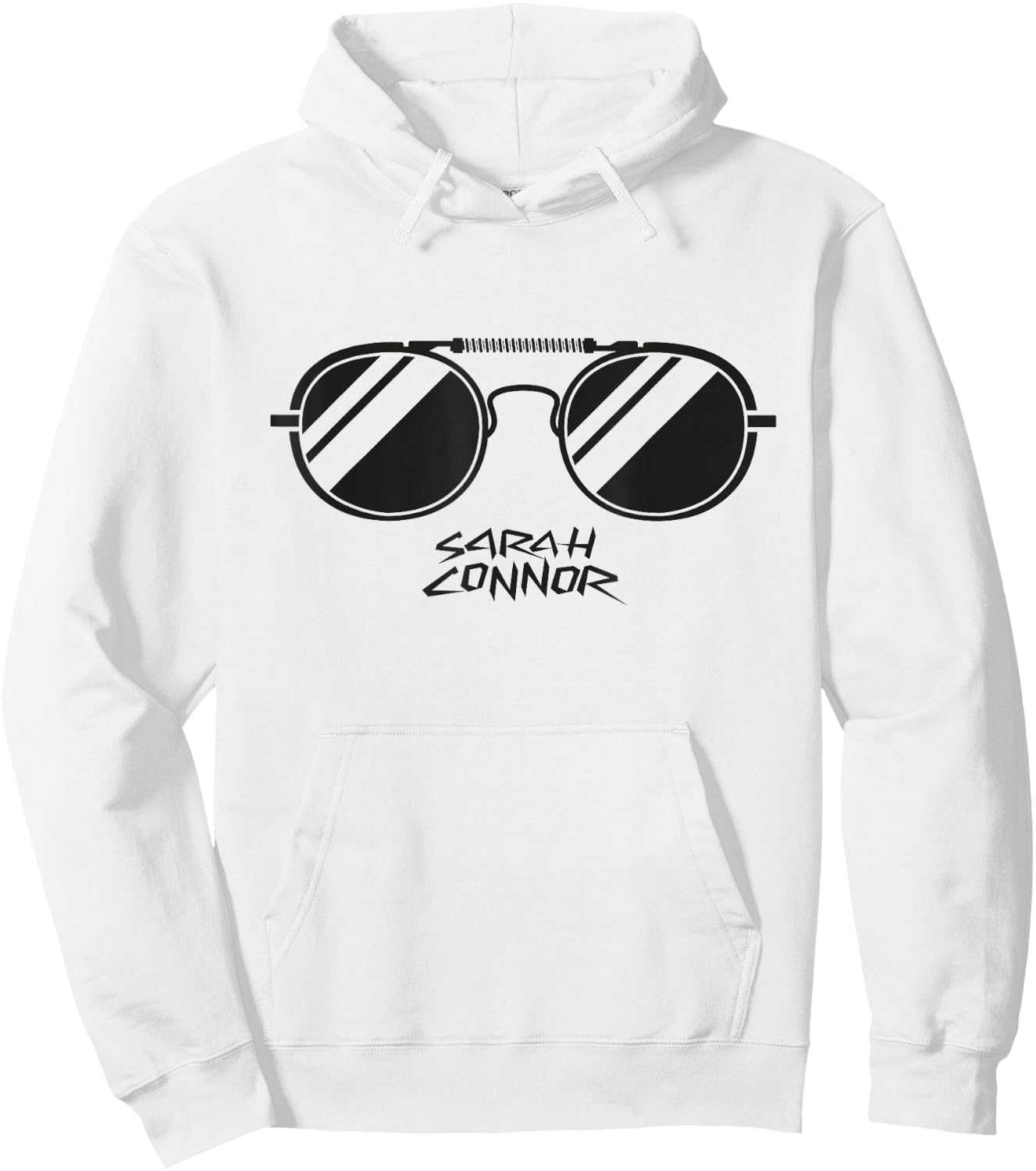 Terminator 2 Sarah Connor Sunglasses Hoodie - Hoodie | White