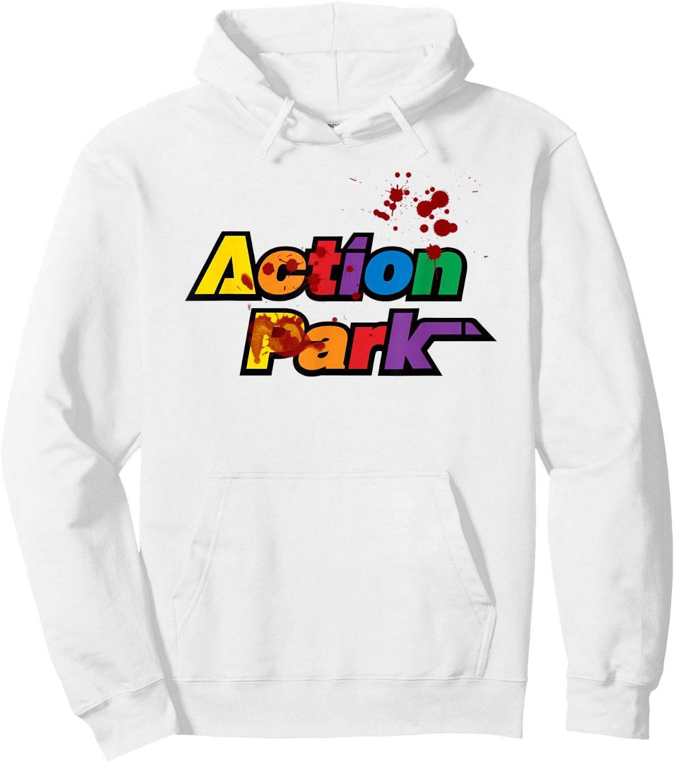 Action Park Logo (Bloody) Hoodie - Hoodie | White