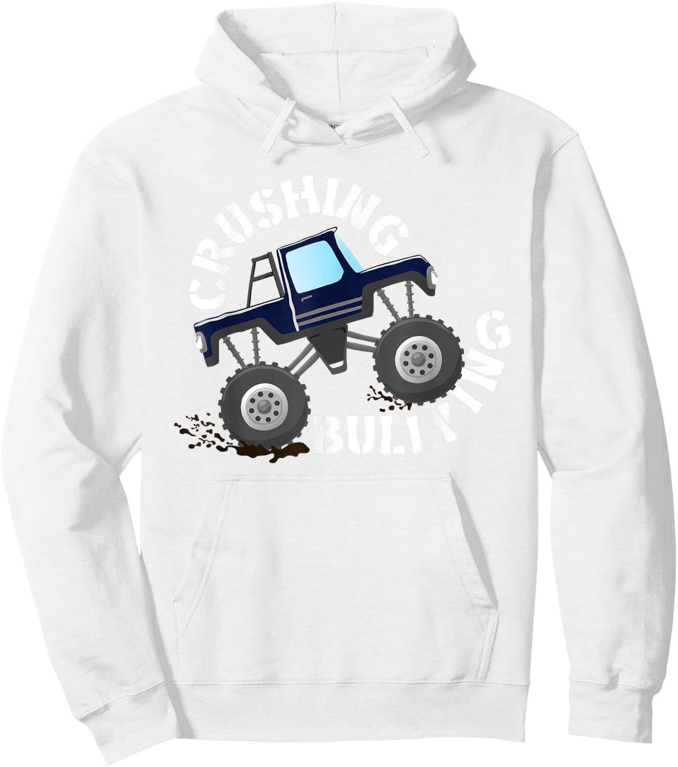 Unity Day Crushing Bullying Monster Truck Anti Bully Orange Hoodie - Hoodie | White