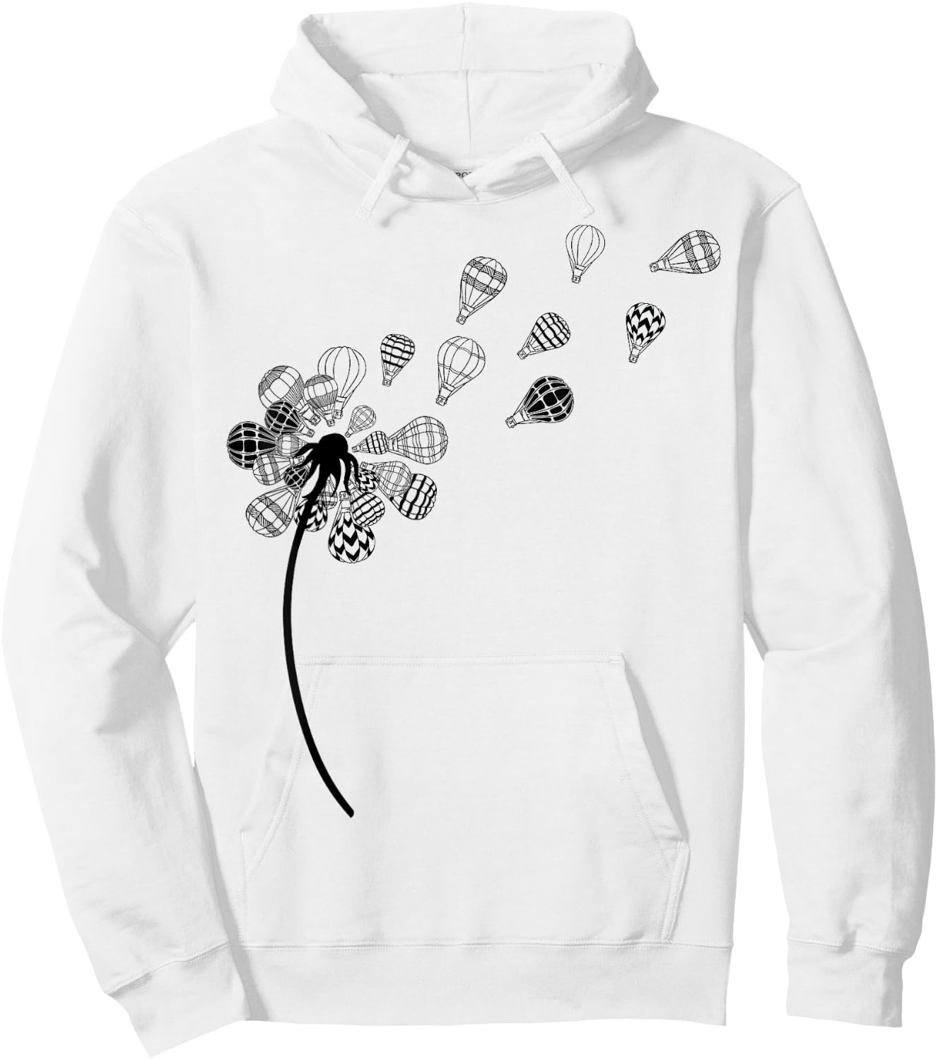 Dandelion Ballooning Shirt Hot Air Balloon Pilot Balloonist Hoodie - Hoodie | White