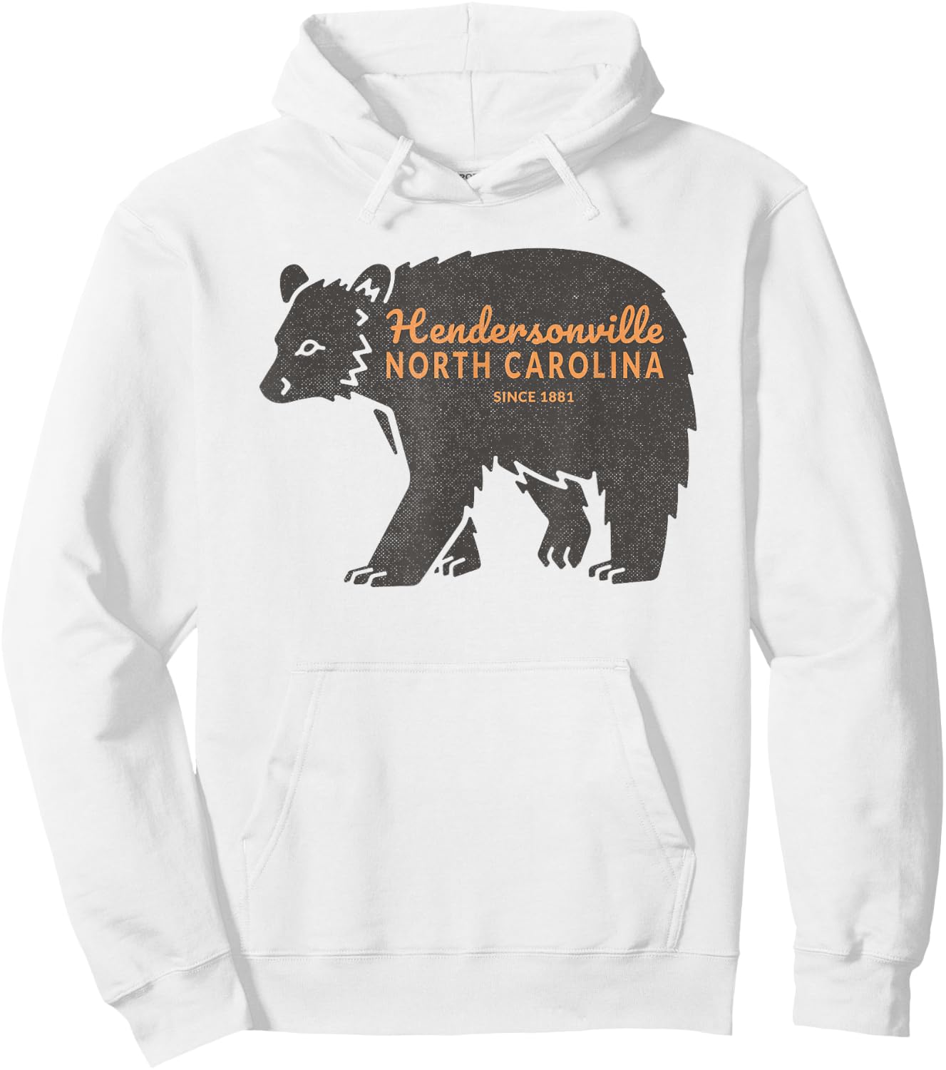 Mountain Towns of NC Bear Hendersonville, NC Hoodie - Hoodie | White