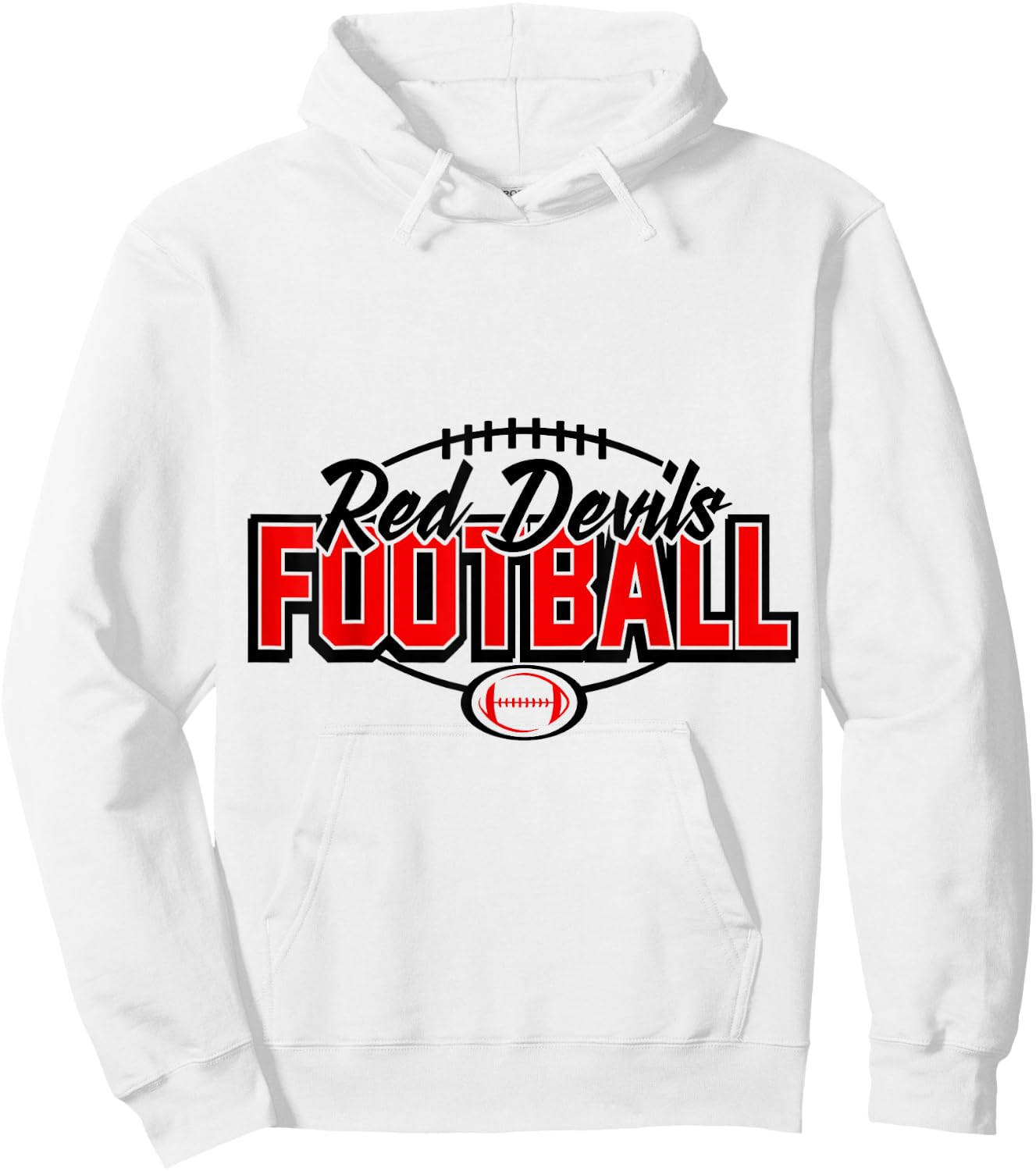 Red Devils Football! Hoodie - Hoodie | White