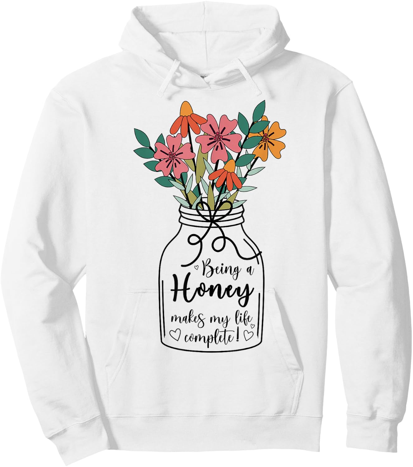 Honey Grandma Appreciation Honey Grandmother Hoodie - Hoodie | White