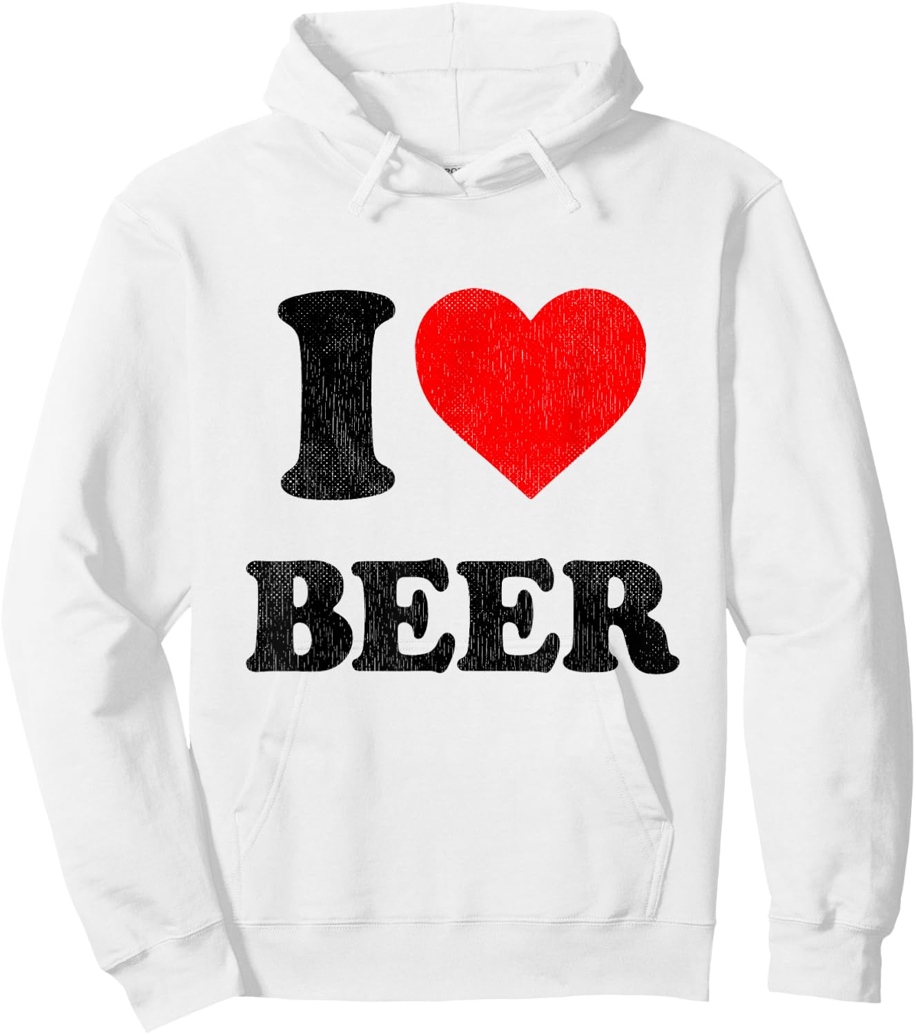 I Love Beer I Heart Beer Alcohol Funny Drinking Hoodie - Hoodie | White