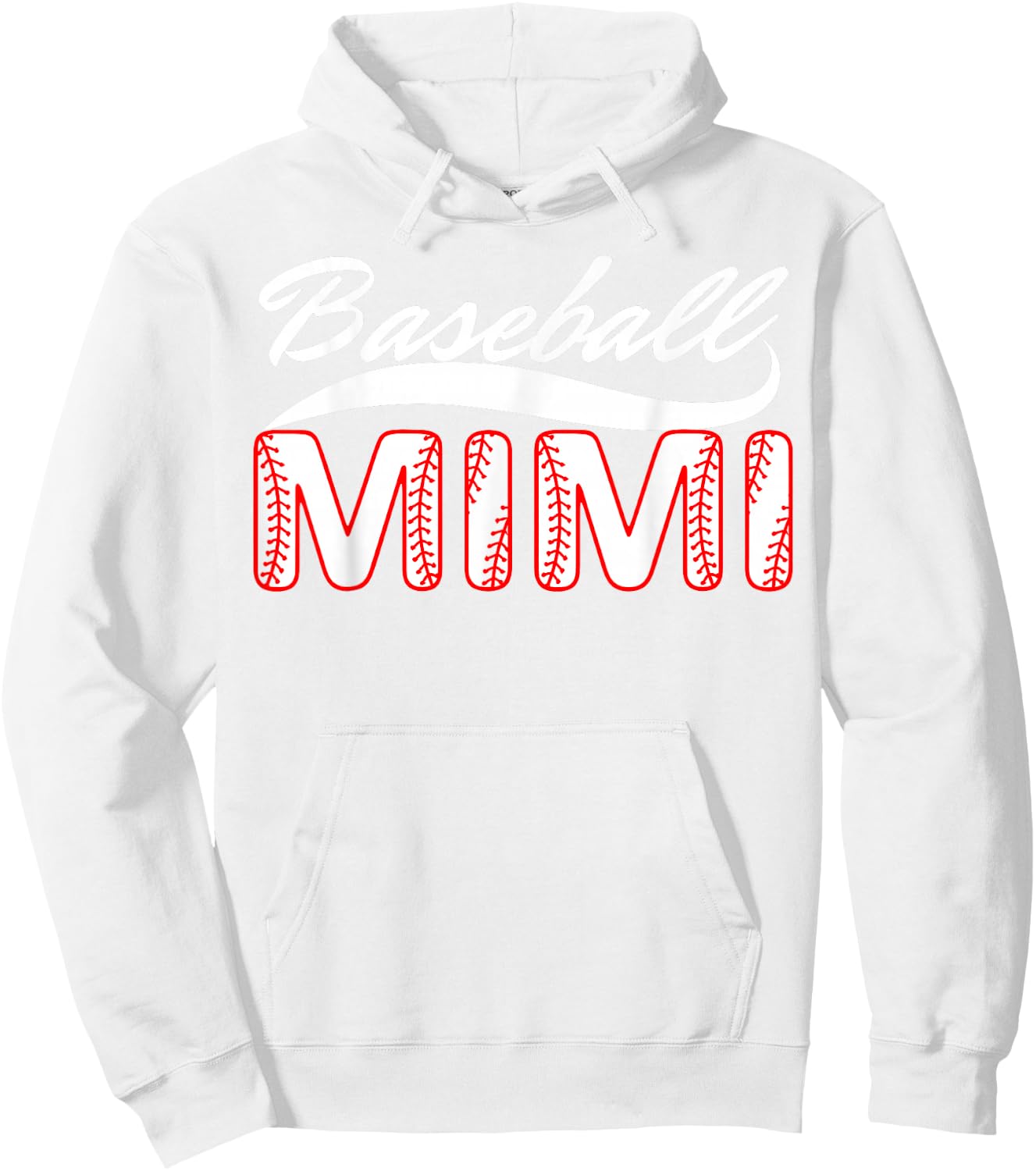 Baseball Mimi Women Family Matching Mimi Baseball Mother Hoodie - Hoodie | White