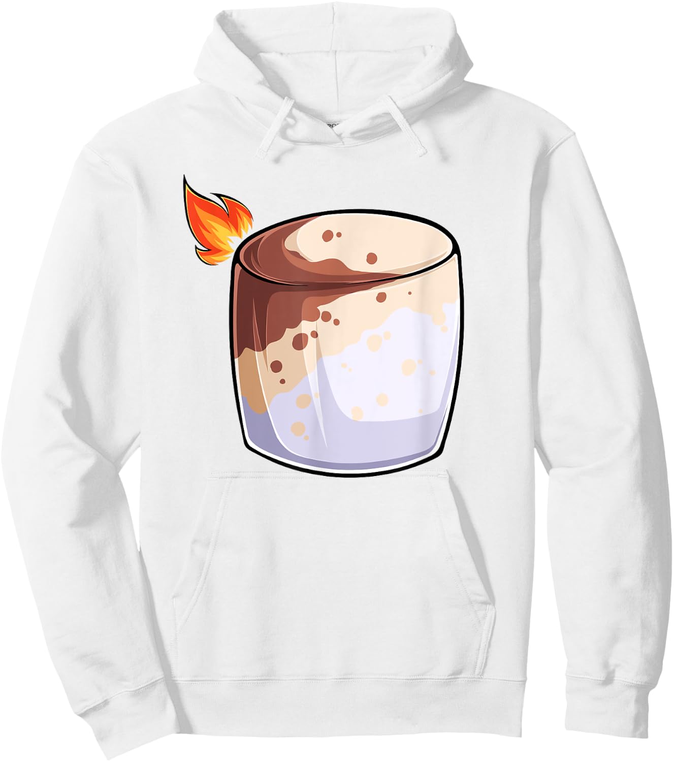 Burning Marshmallow S'mores Costume Group Camping Hoodie - Hoodie | White