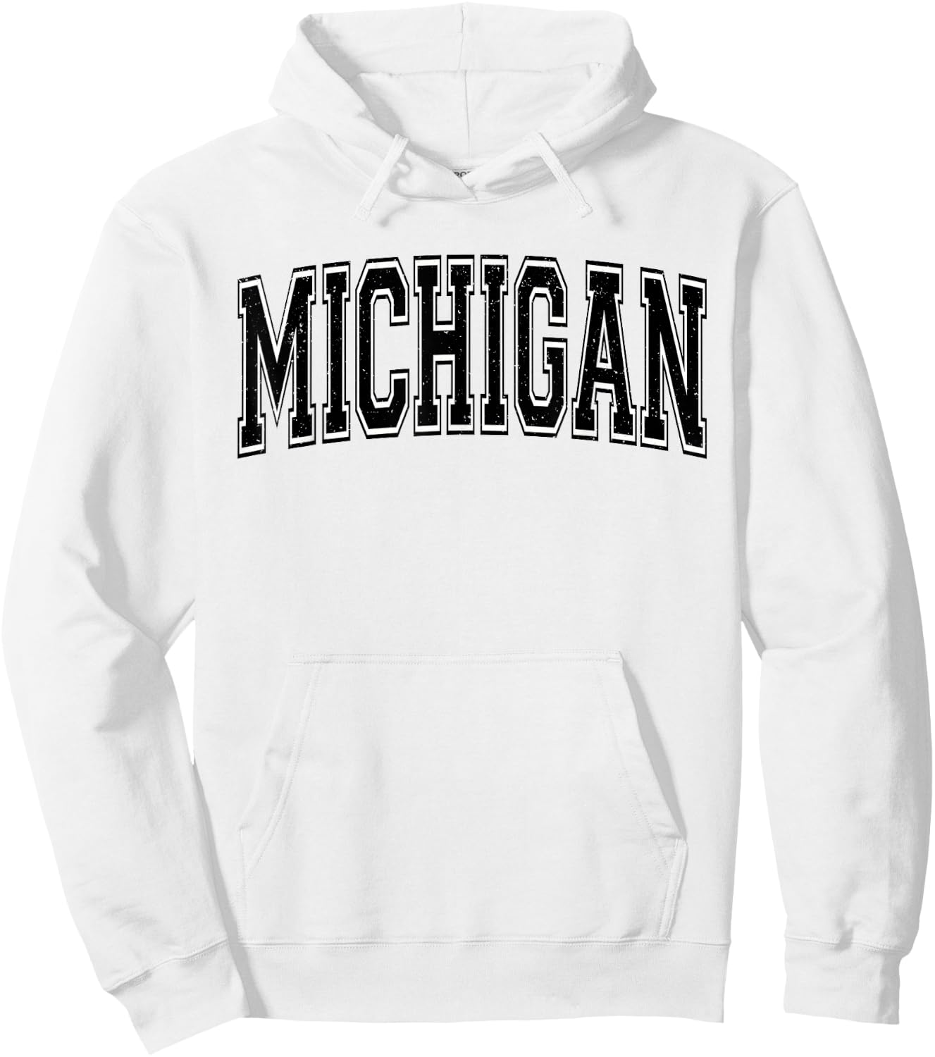 Michigan Varsity Sports Athletic Jersey Style Hoodie - Hoodie | White