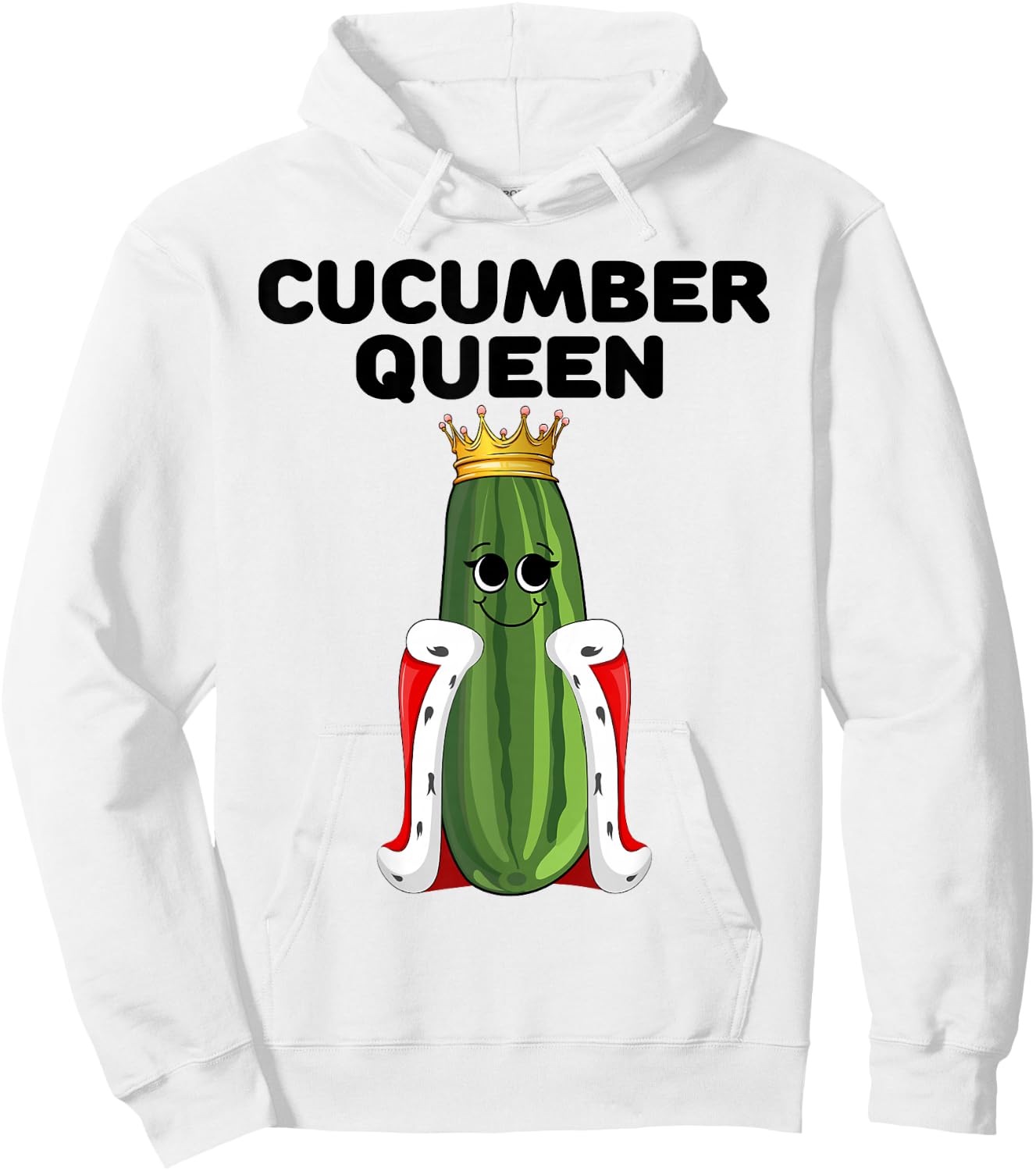 Cucumber Queen Girls Cucumber Lover Design | Cucumber Hoodie - Hoodie | White