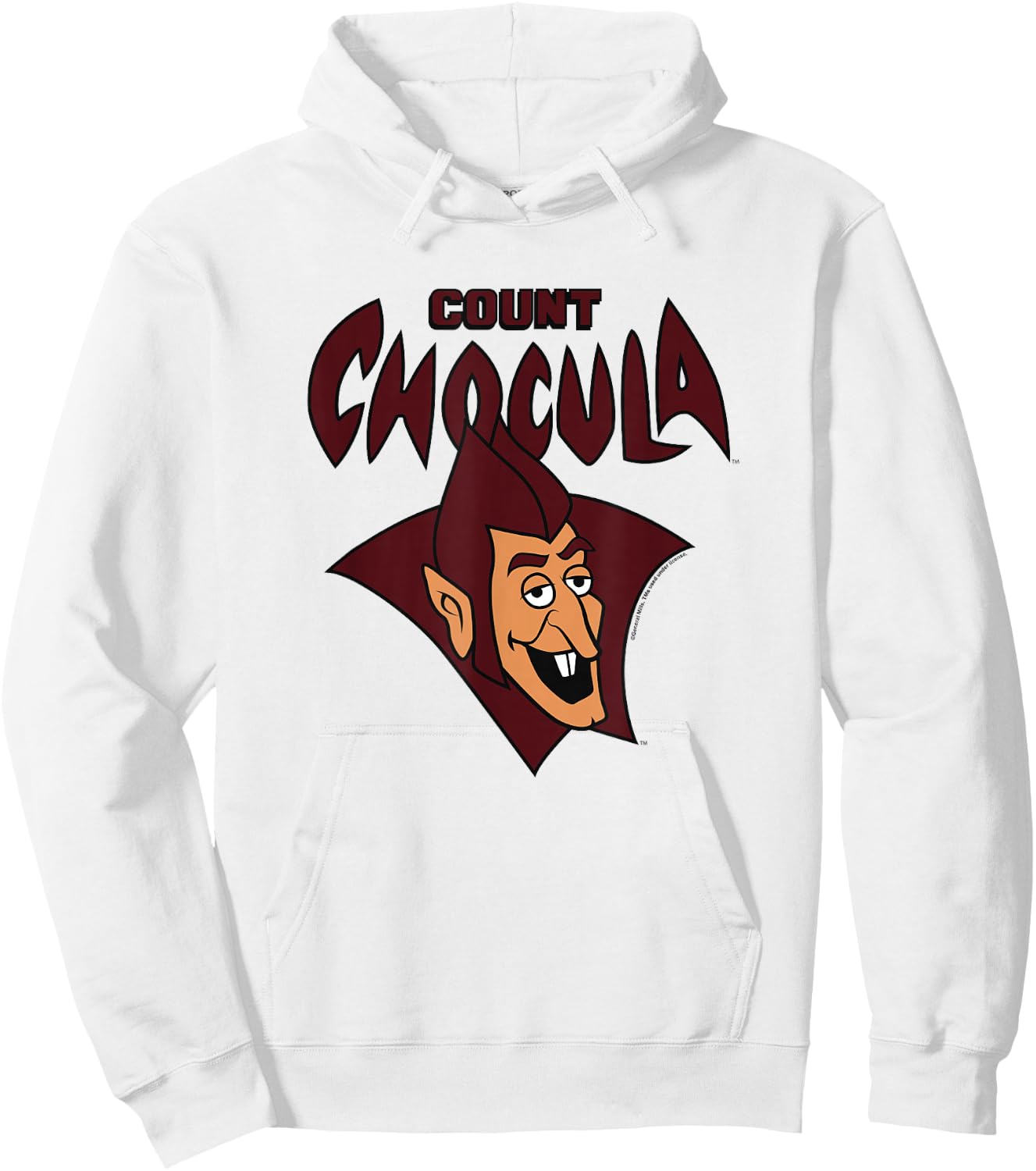 Count Chocula Spooky Vintage Big Face Epic Chest Portrait Hoodie - Hoodie | White