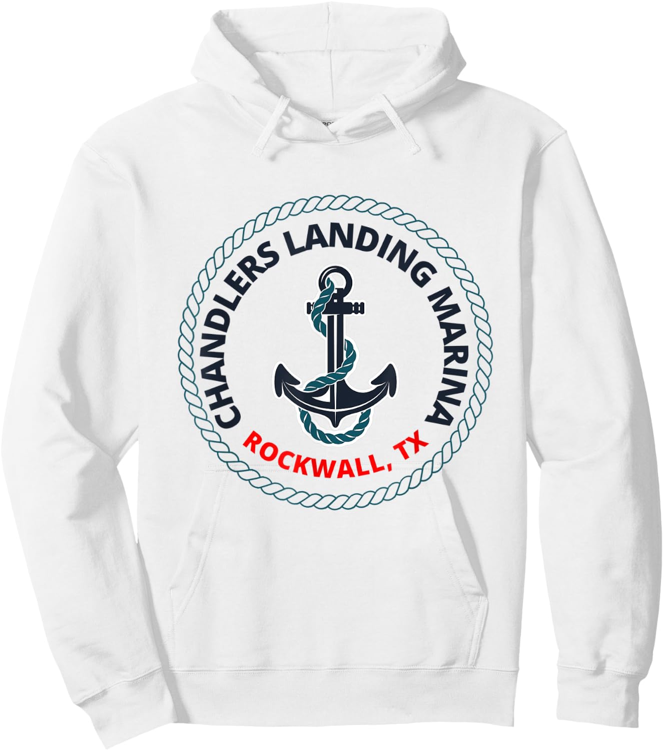 Lake Ray Hubbard- Chandlers Landing Marina- Rockwall, TX Hoodie - Hoodie | White
