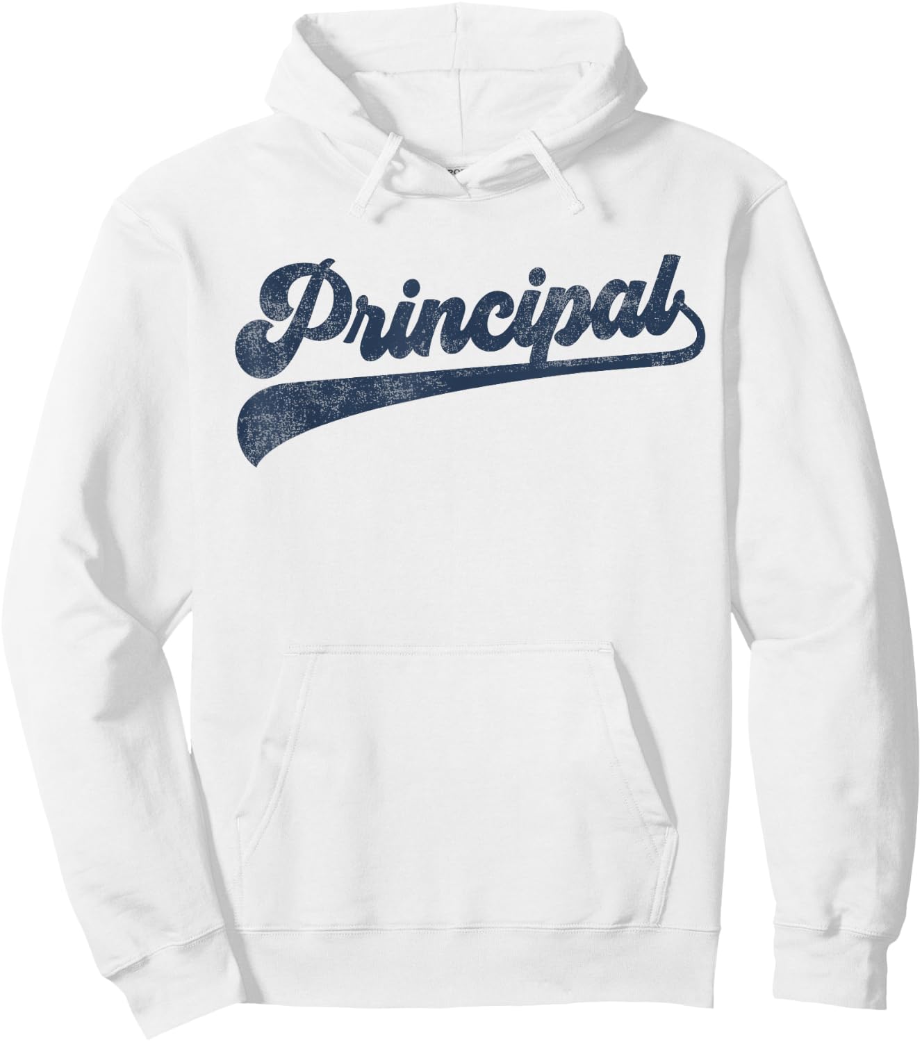 Principal Cute Vintage Graphic School Principal Appreciation Hoodie - Hoodie | White