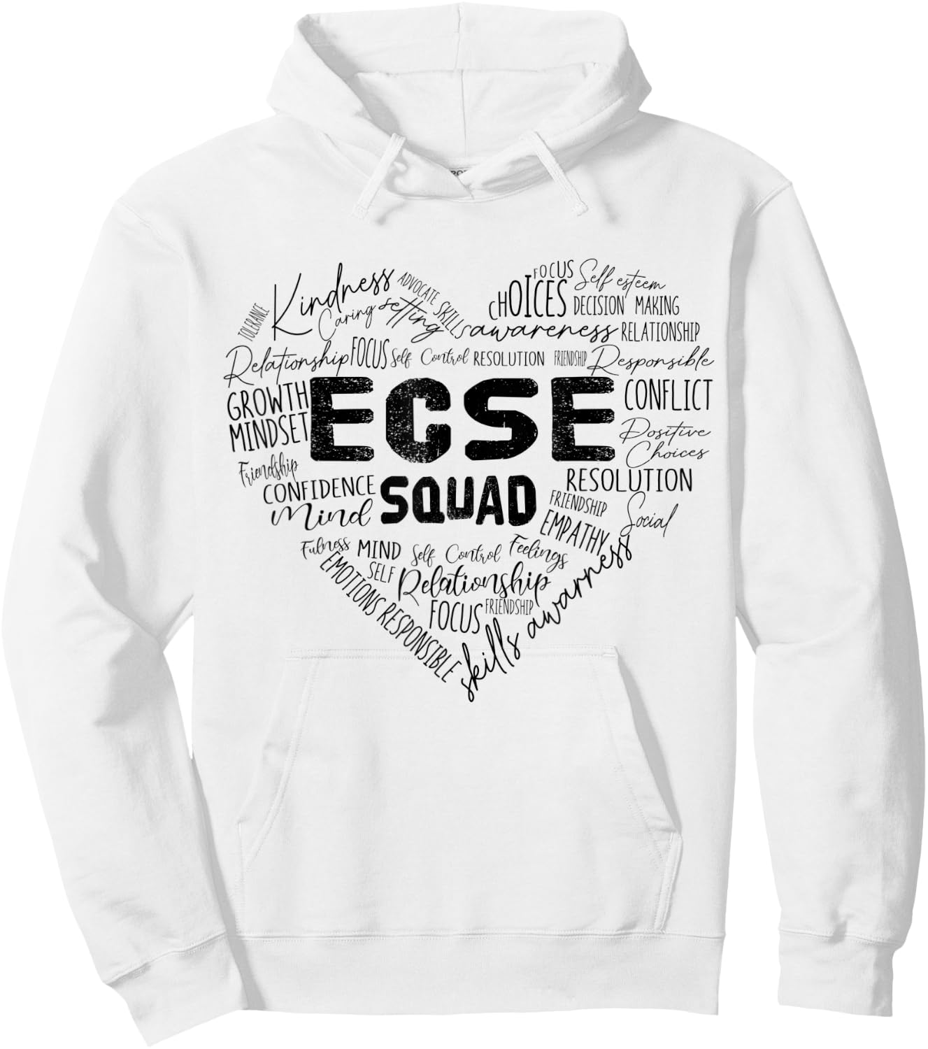 Early Childhood Special Education SPED ECSE Squad School Hoodie - Hoodie | White