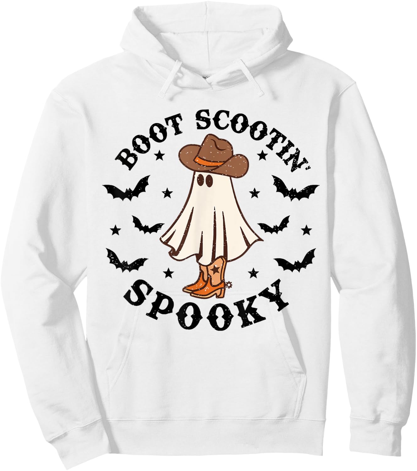 Boot Scootin Spooky Hoodie - Hoodie | White
