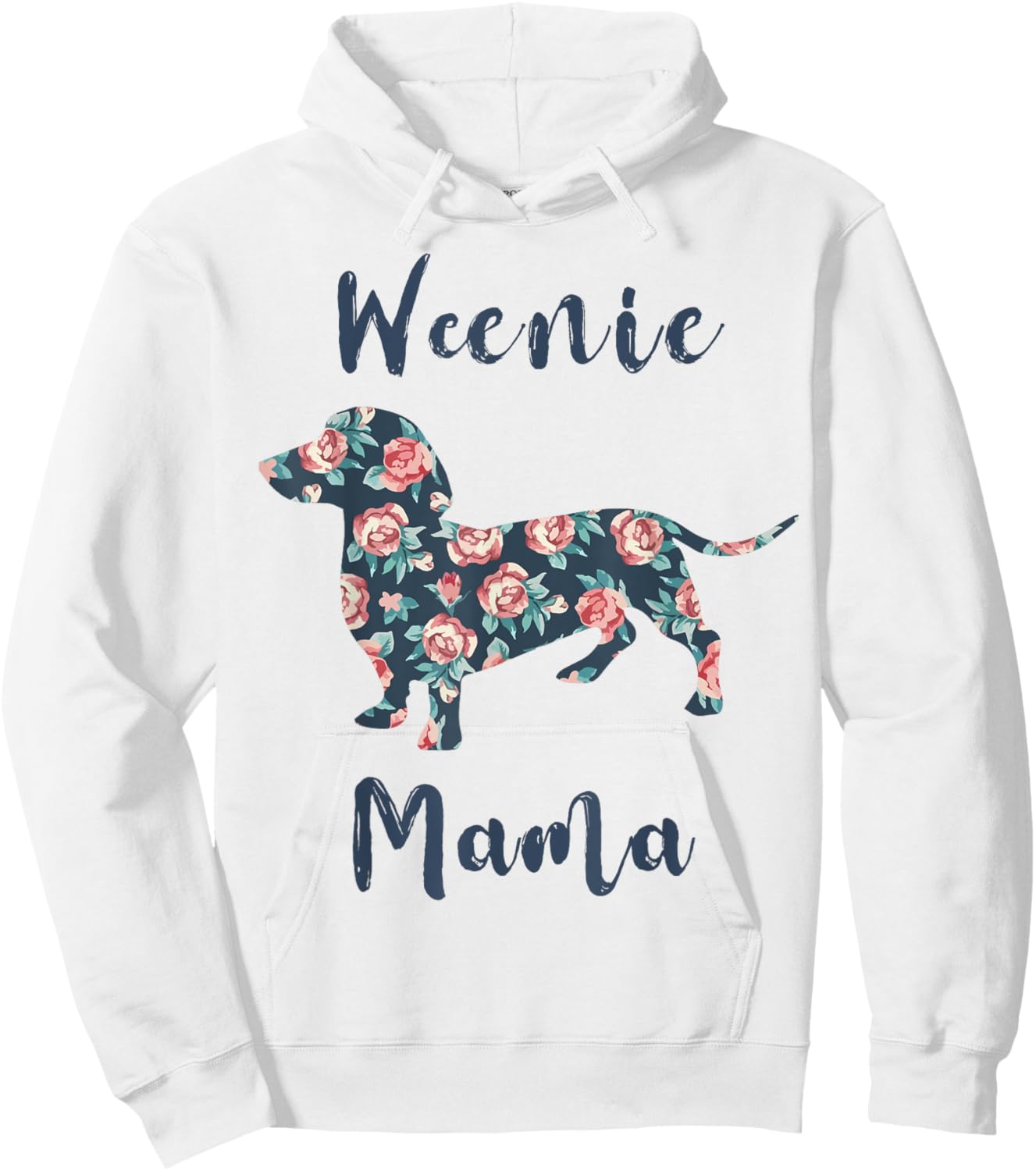 Dachshund-Shirt Weenie Mama Weiner-Dog Mom Mother Day Women Hoodie - Hoodie | White