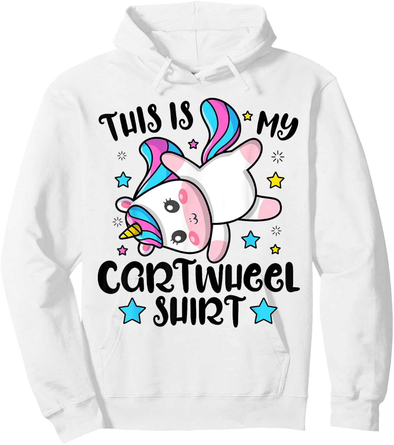 Gymnast This Is My Cartwheel Gymnastics Girls Boys Sports Hoodie - Hoodie | White