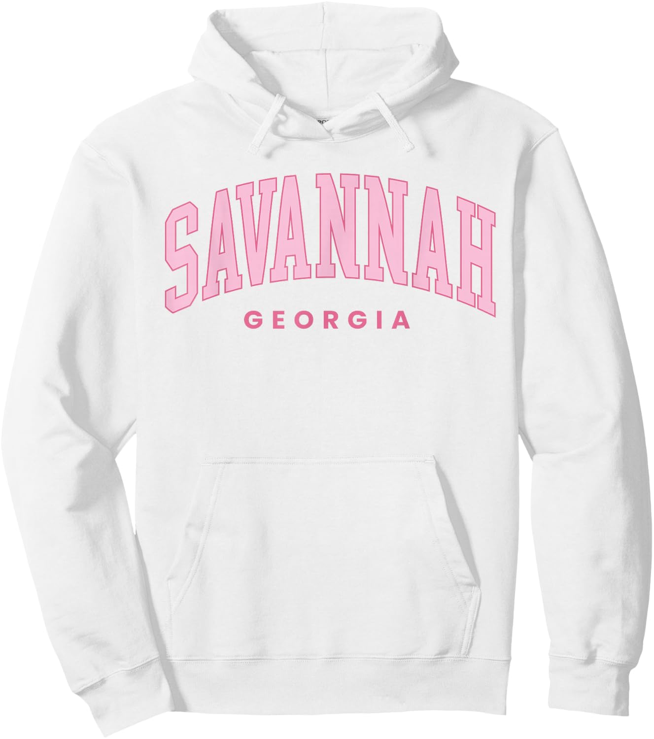Savannah Georgia Vintage Preppy Throwback Vacation Souvenir Hoodie - Hoodie | White