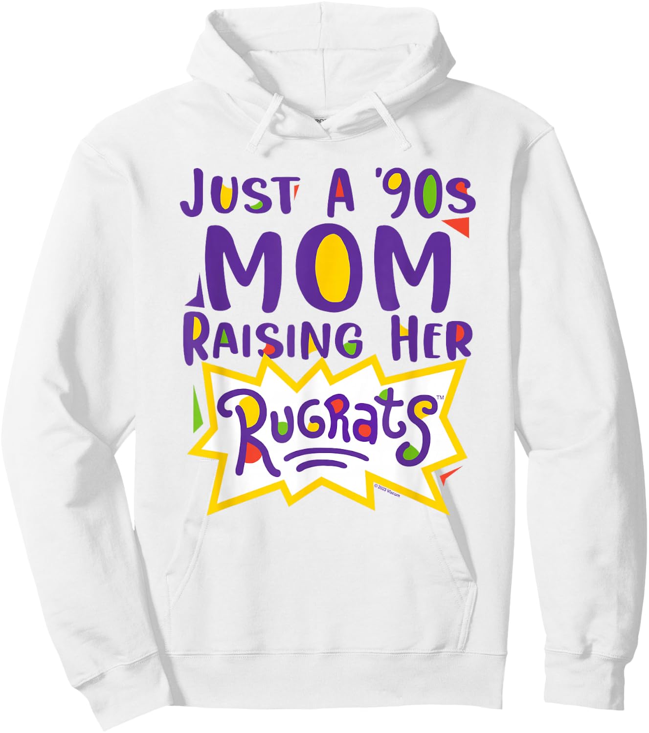 Rugrats Mother's Day Just a 90's Mom Hoodie - Hoodie | White