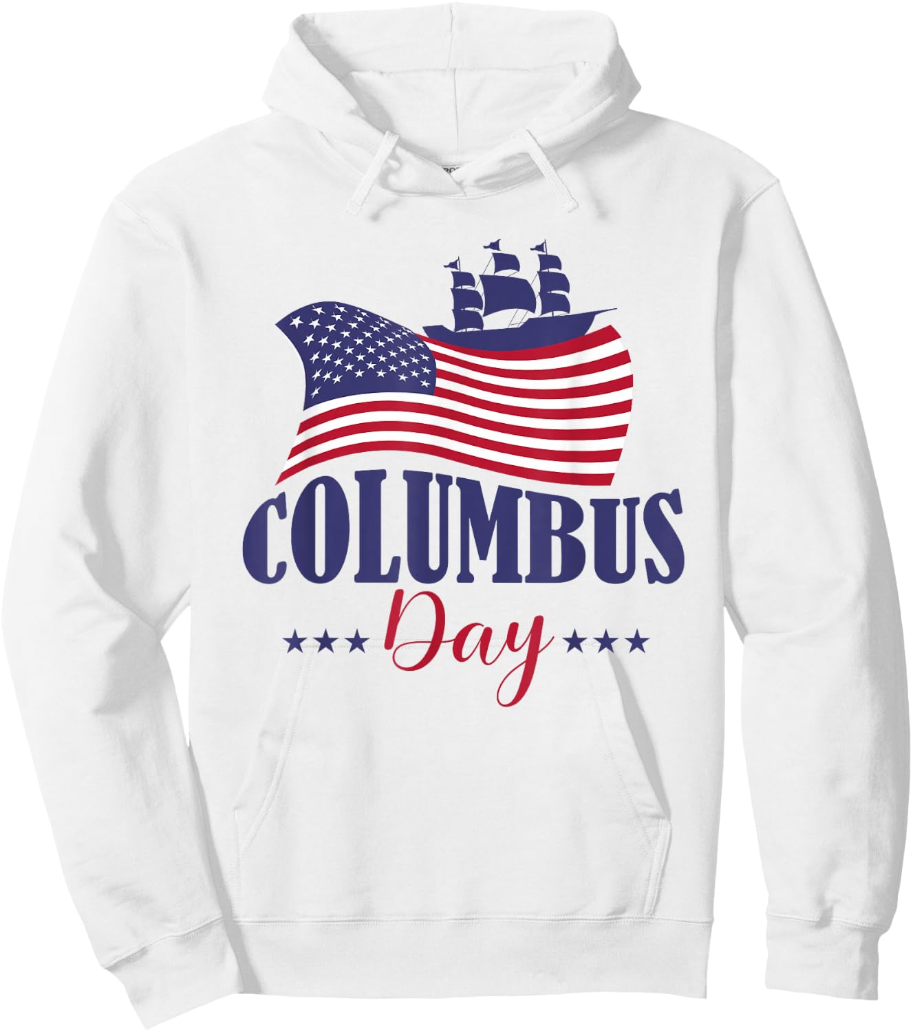 Columbus Day Graphic Design Men Kids Hoodie - Hoodie | White