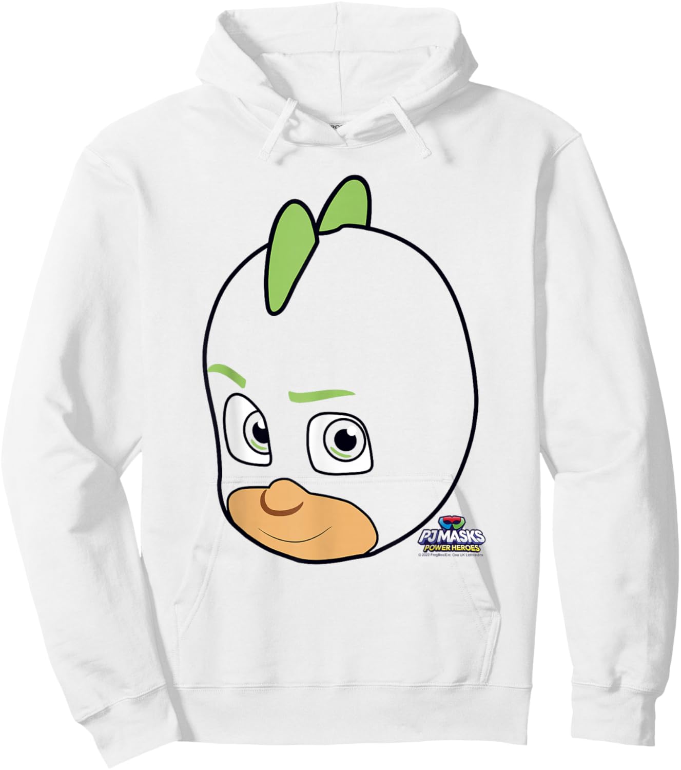 PJ Masks Gekko Big Face Power Hero Portrait Hoodie - Hoodie | White