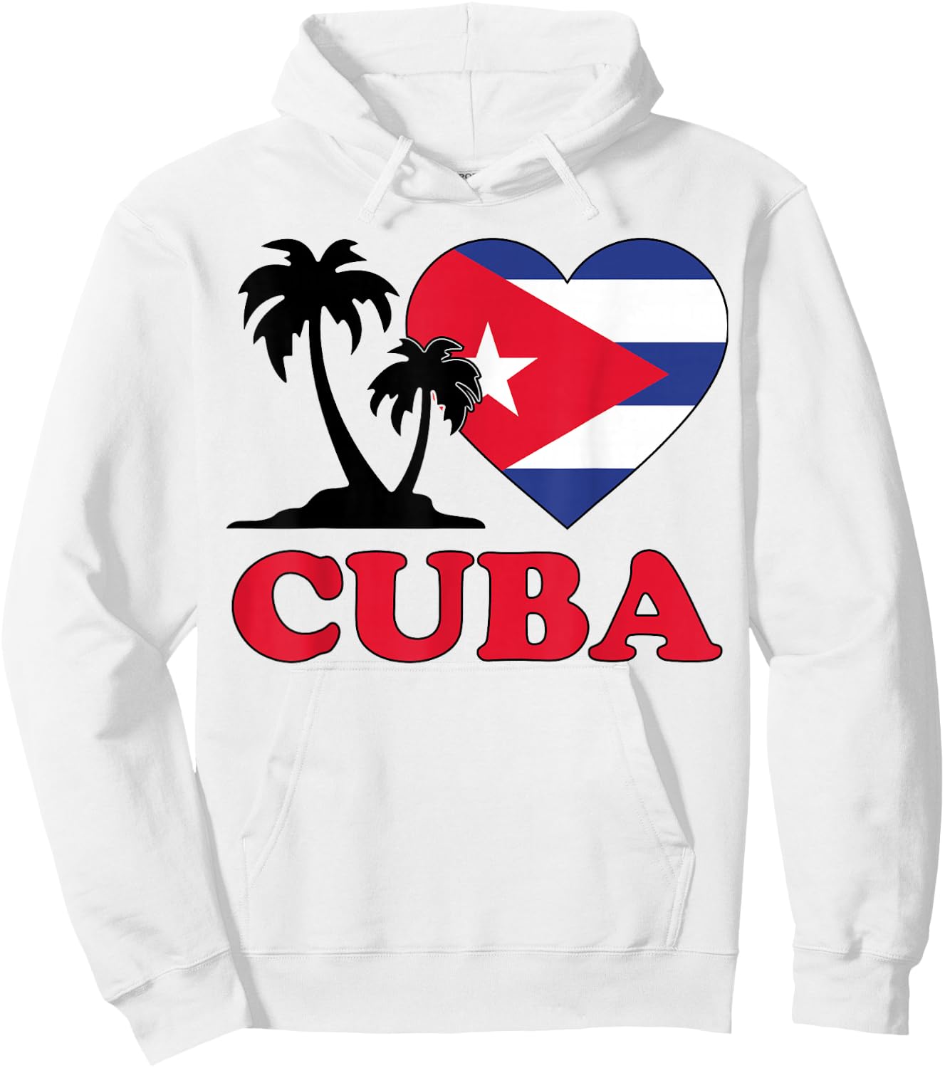 I Love Cuba Cuban Flag Hispanic Heritage Month Kids Toddler Hoodie - Hoodie | White