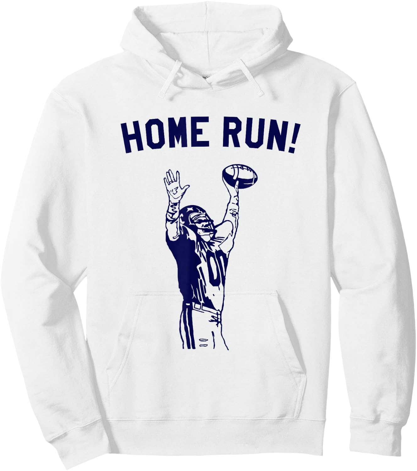 Homerun - Football Sport Funny Hoodie - Hoodie | White