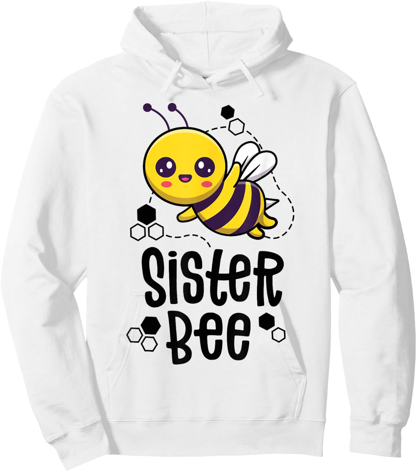 Family Bee Shirts Sister Sis First Bee Day Outfit Birthday Hoodie - Hoodie | White