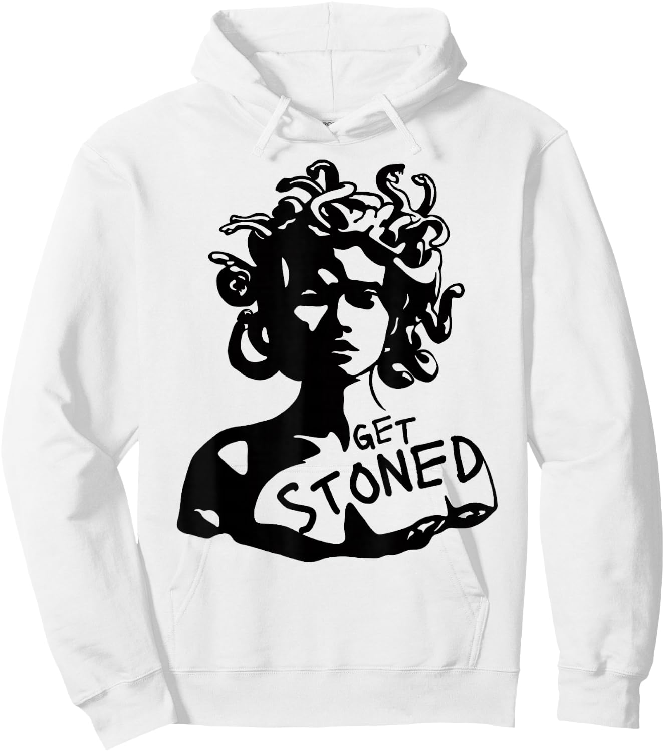 Funny Medusa Drawing Hoodie - Hoodie | White