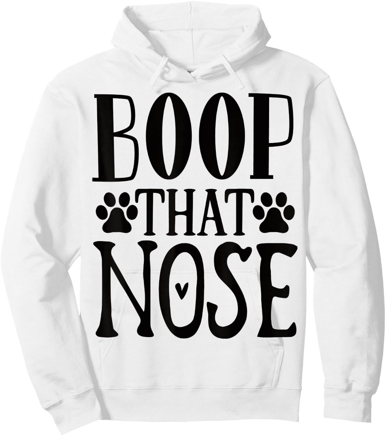 Boop that Nose Puppy Dog Lover Hoodie - Hoodie | White