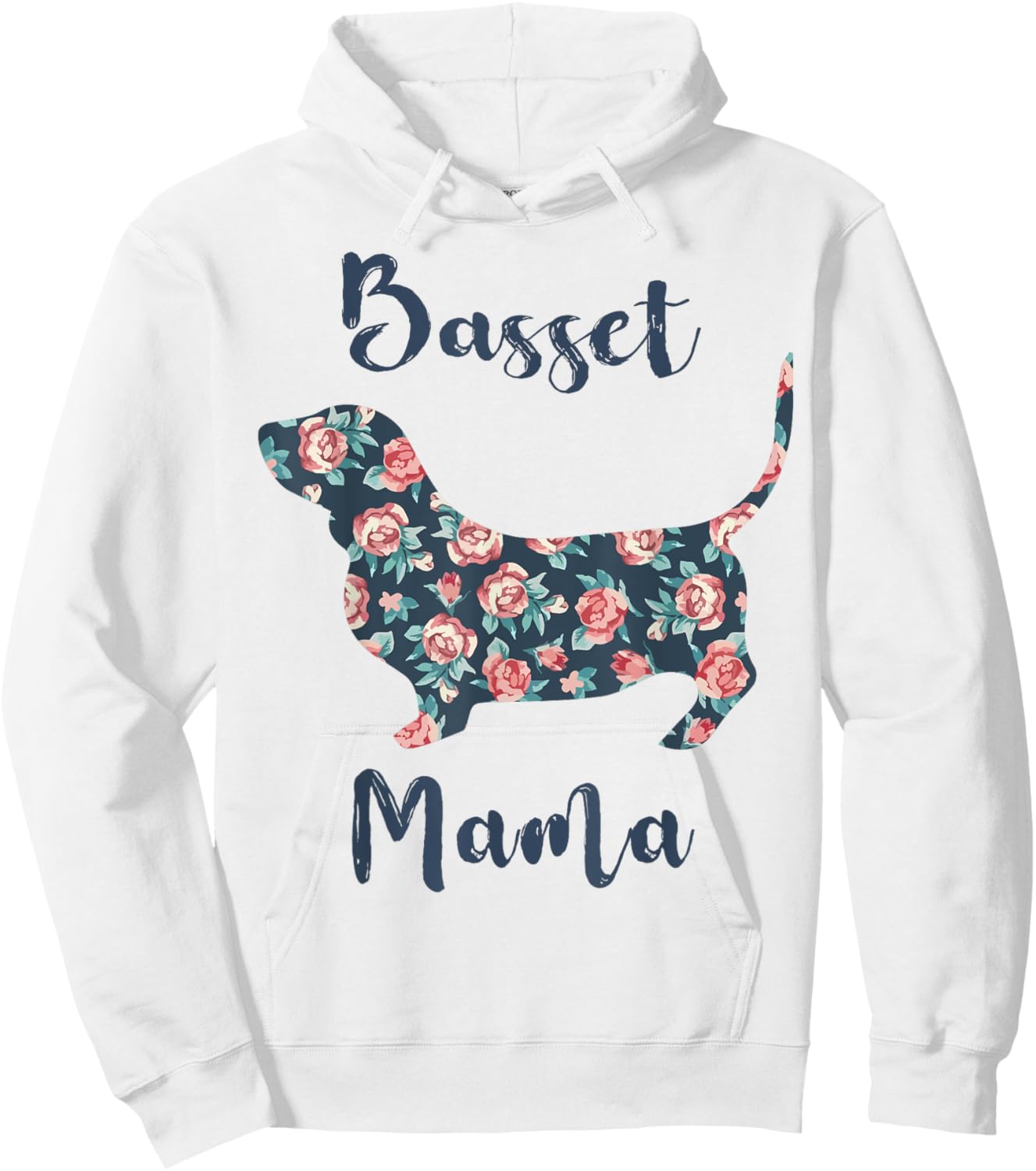 Basset-Hound Mom Shirt Women Dog Mama Mothers Day Lover Gift Hoodie - Hoodie | White