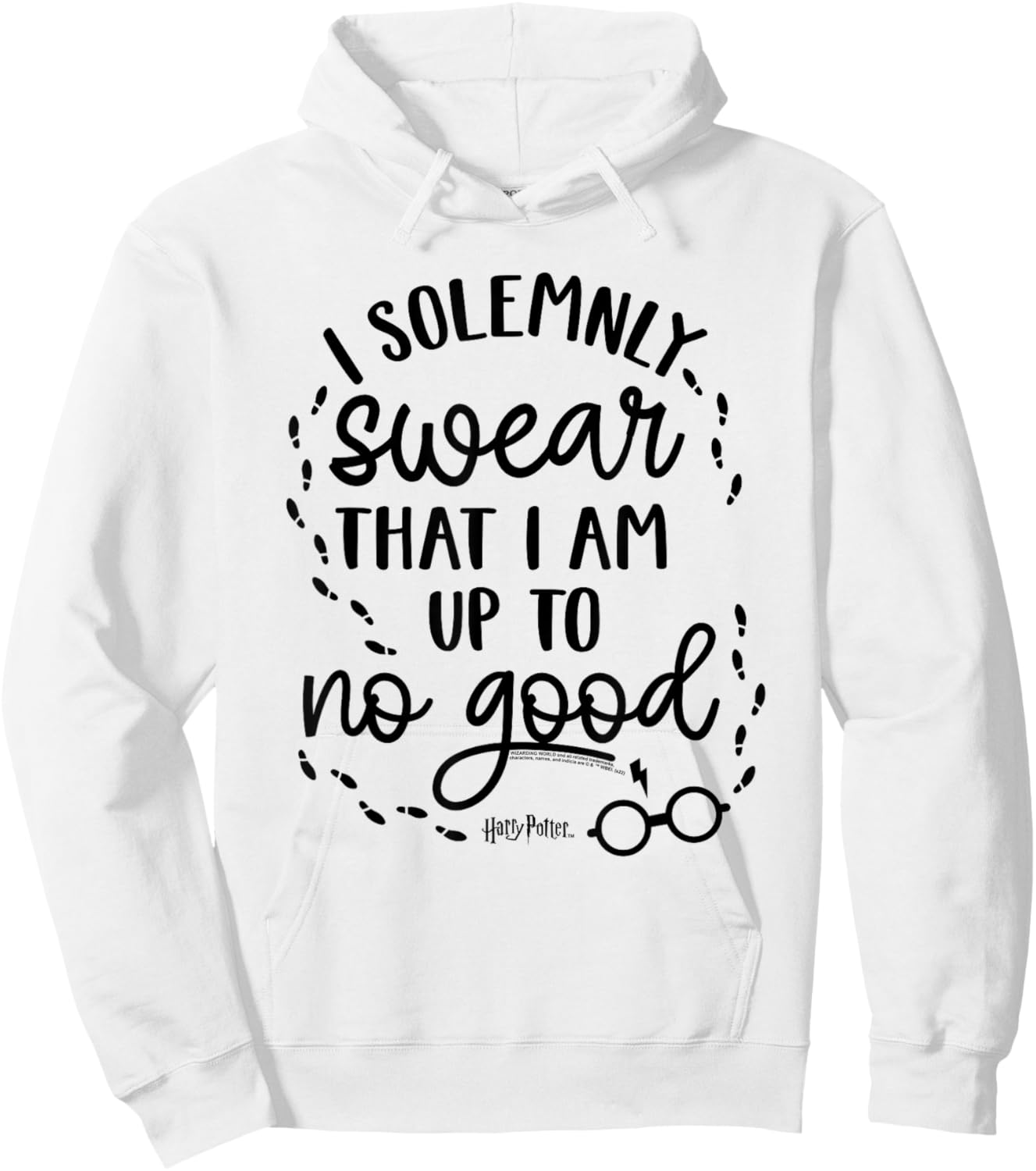 Harry Potter Up to No Good on White Hoodie - Hoodie | White