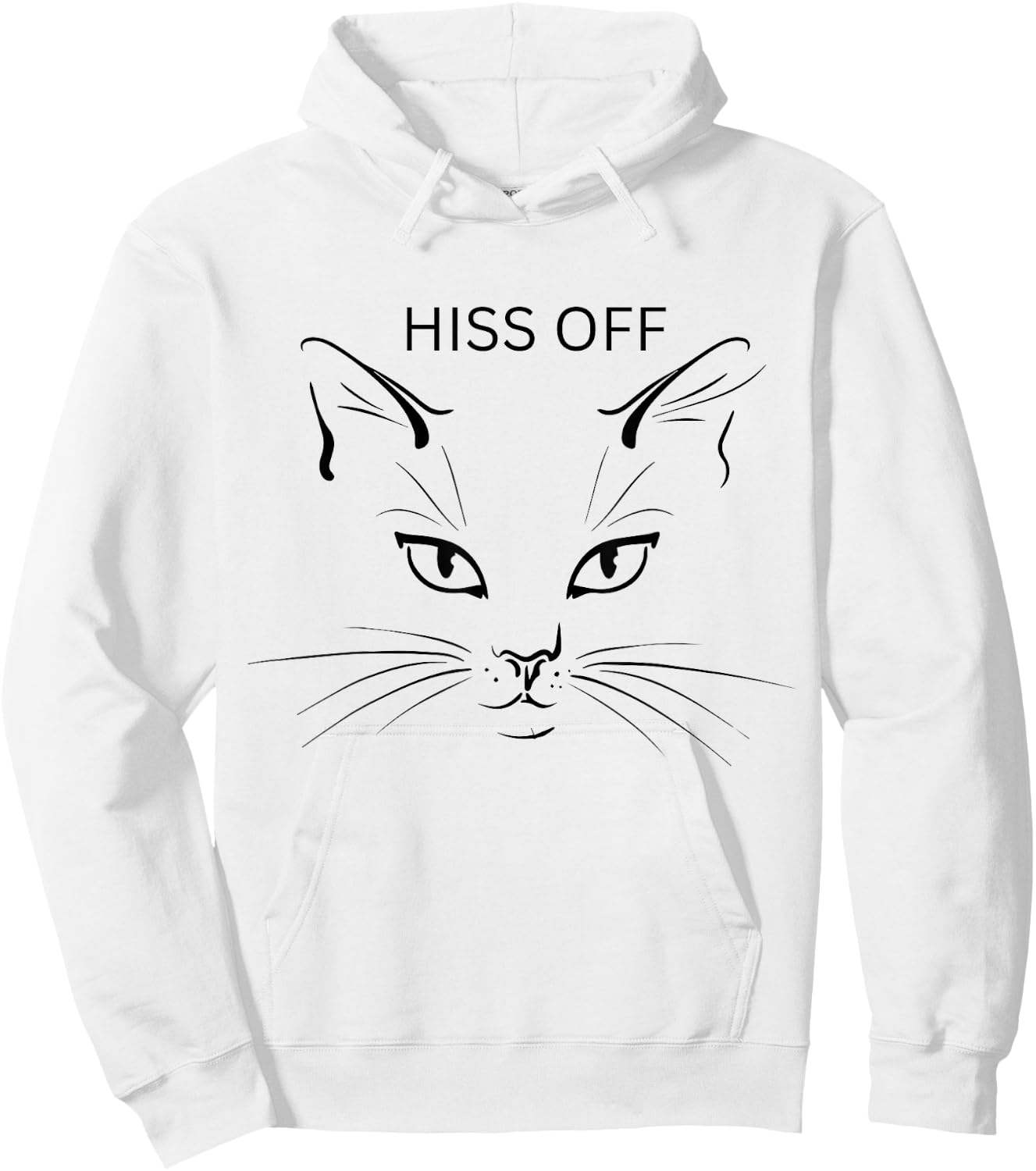 Hiss off cat funny sarcastic cats cat lovers. Hoodie - Hoodie | White