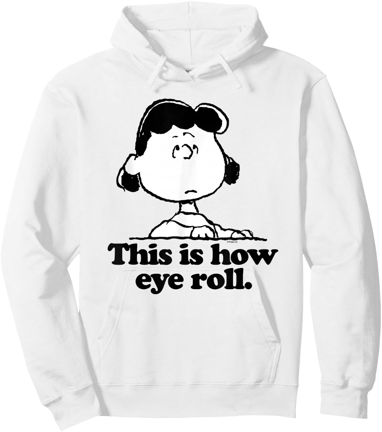 Peanuts - Lucy This Is How Eye Roll Hoodie - Hoodie | White