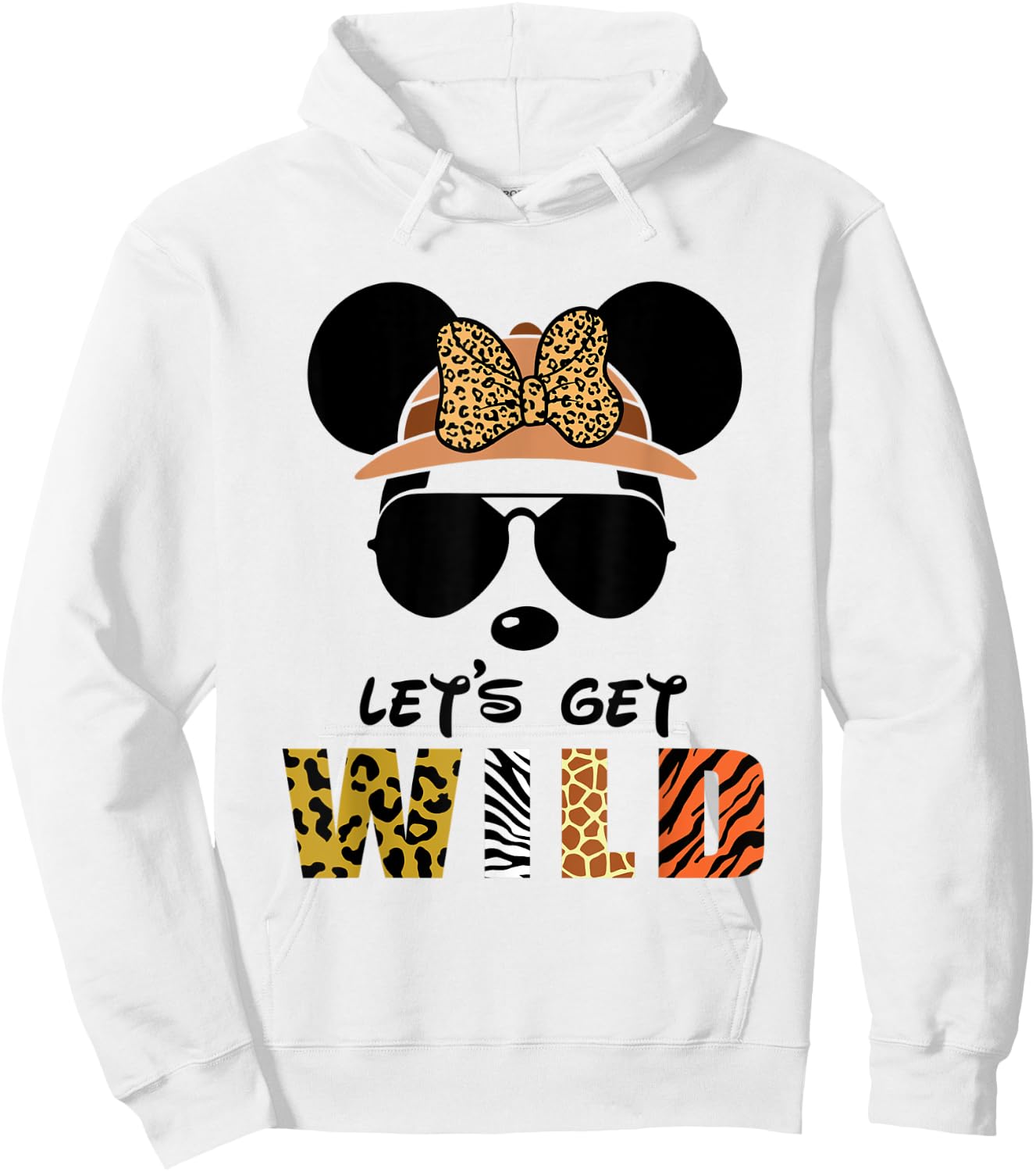 Let's Get Wild Zoo Animals Safari Party A Day At The Zoo Hoodie - Hoodie | White