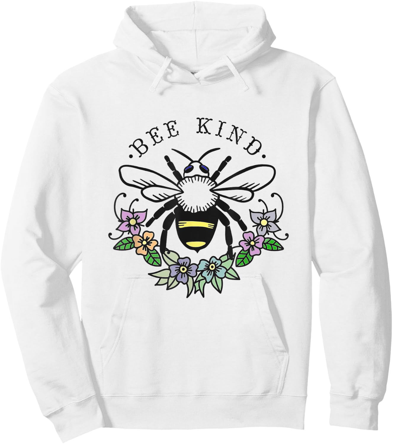 Bee Kind Hoodie - Hoodie | White