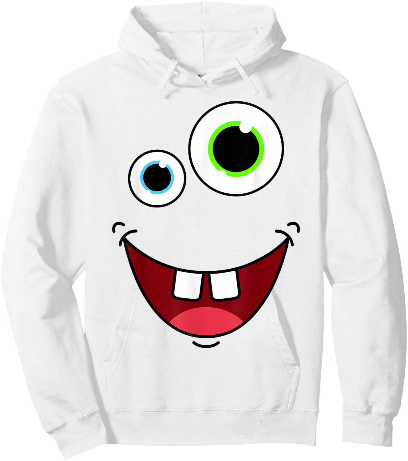 Funny Silly Monster Face Group Costume Birthday Halloween Hoodie - Hoodie | White