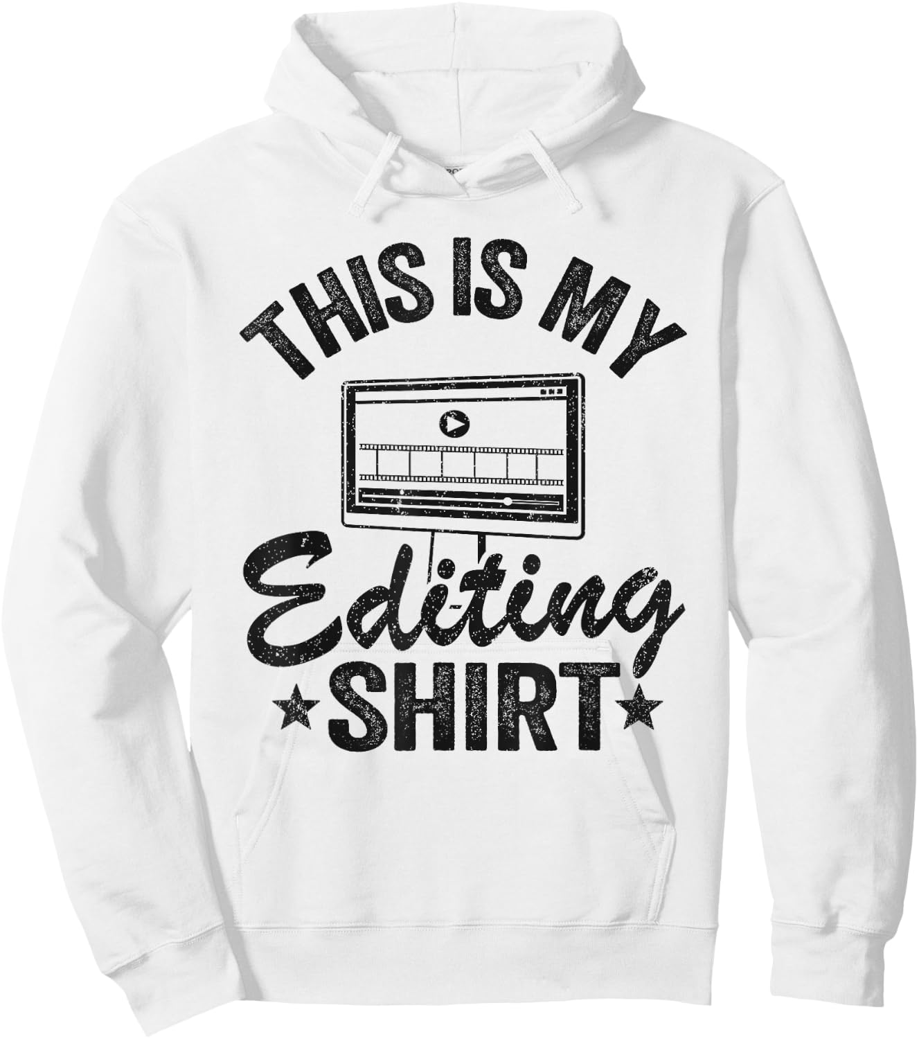 This Is My Editing Shirt Videography Video Editor Filmmaker Hoodie - Hoodie | White