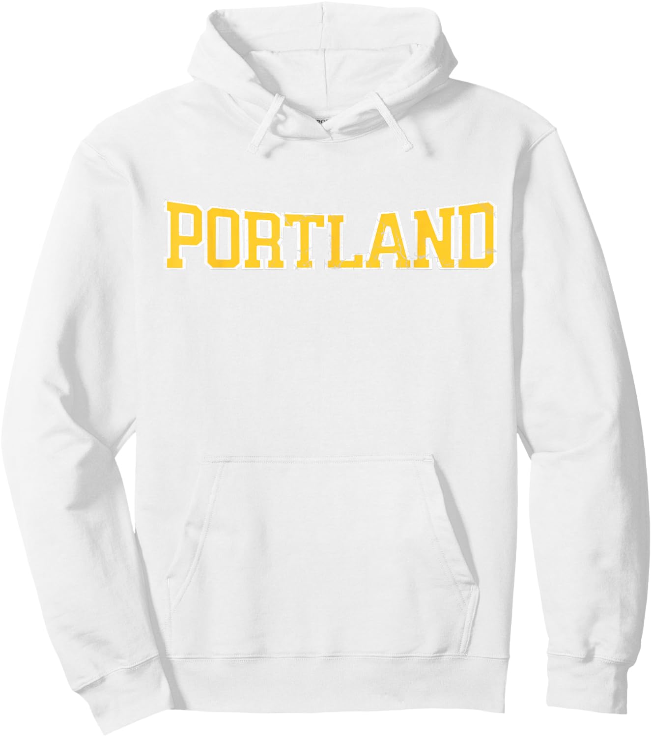 Portland soccer Distressed Hoodie - Hoodie | White
